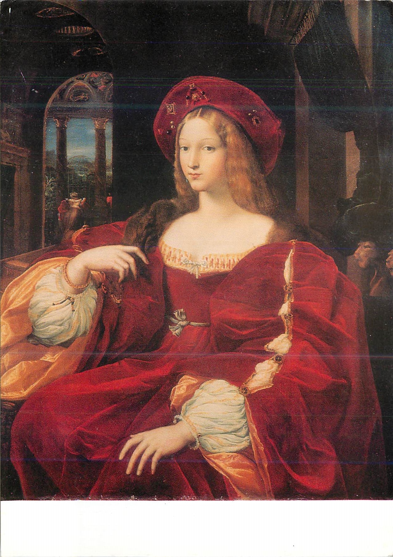 CPM Paris Musee du Louvre Jules Romain (1499 1546) Portrait de Jeanne d'Aragon