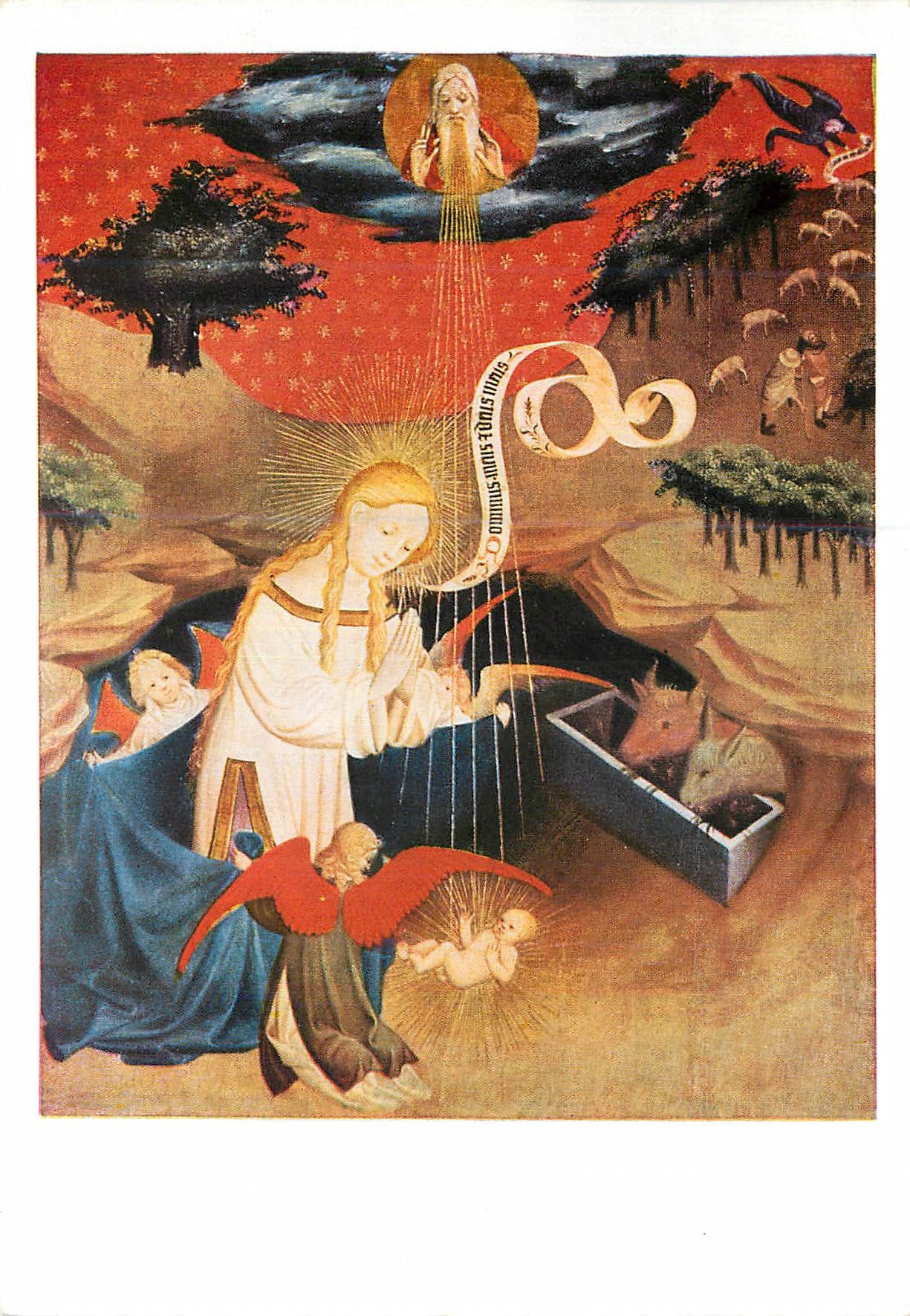 CPM Bruckmanns Bildkarte NR Meister Francke Adoration de l'Enfant Jesus