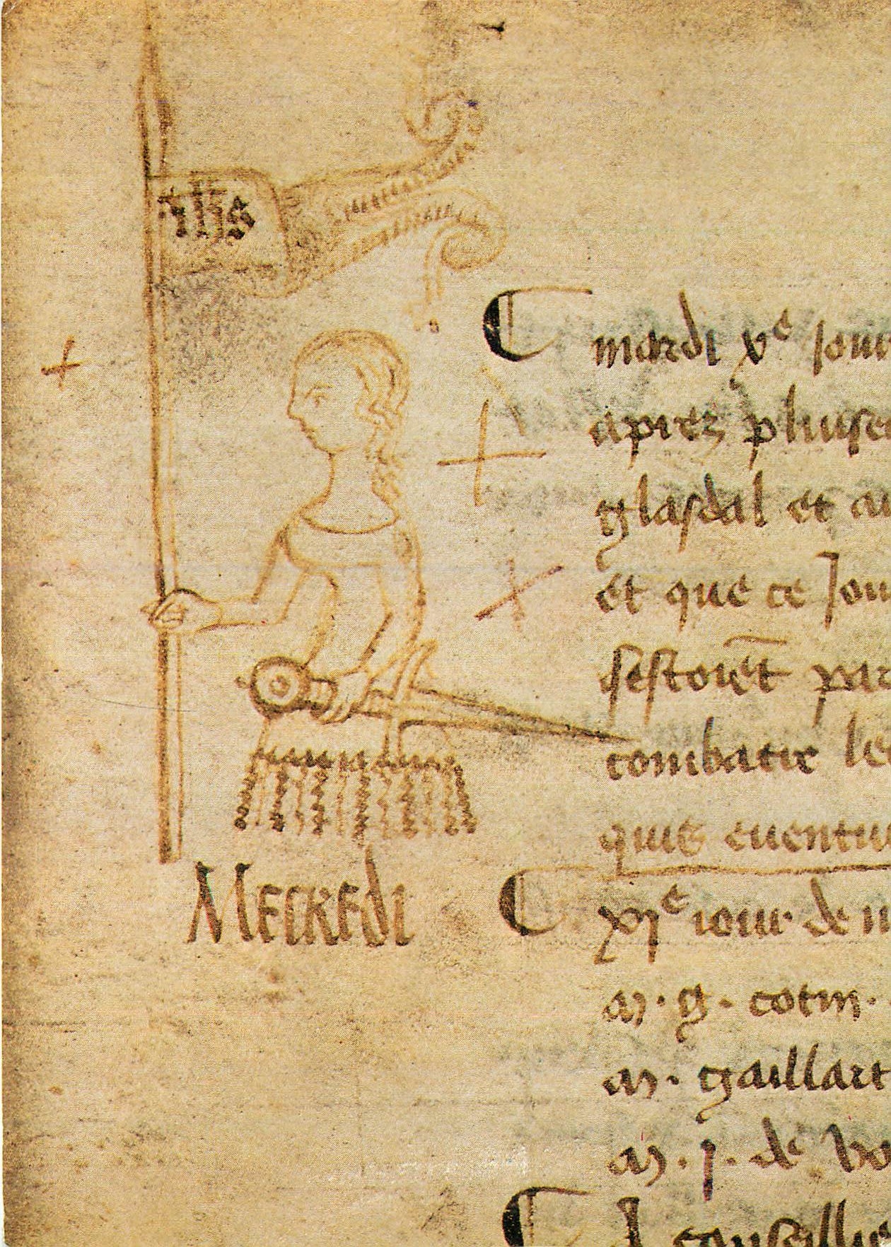 CPM Paris Musee de l'Histoire de France Archives Nationales Portrait de Jeanne d'Arc en marge du registre du Parlement d