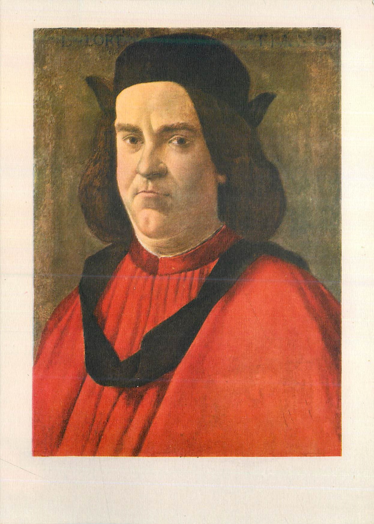 CPM Portrat Lorenzo Lorenzano Sandro Botticelli (1444 1510) Pennsylvania Museum of Art