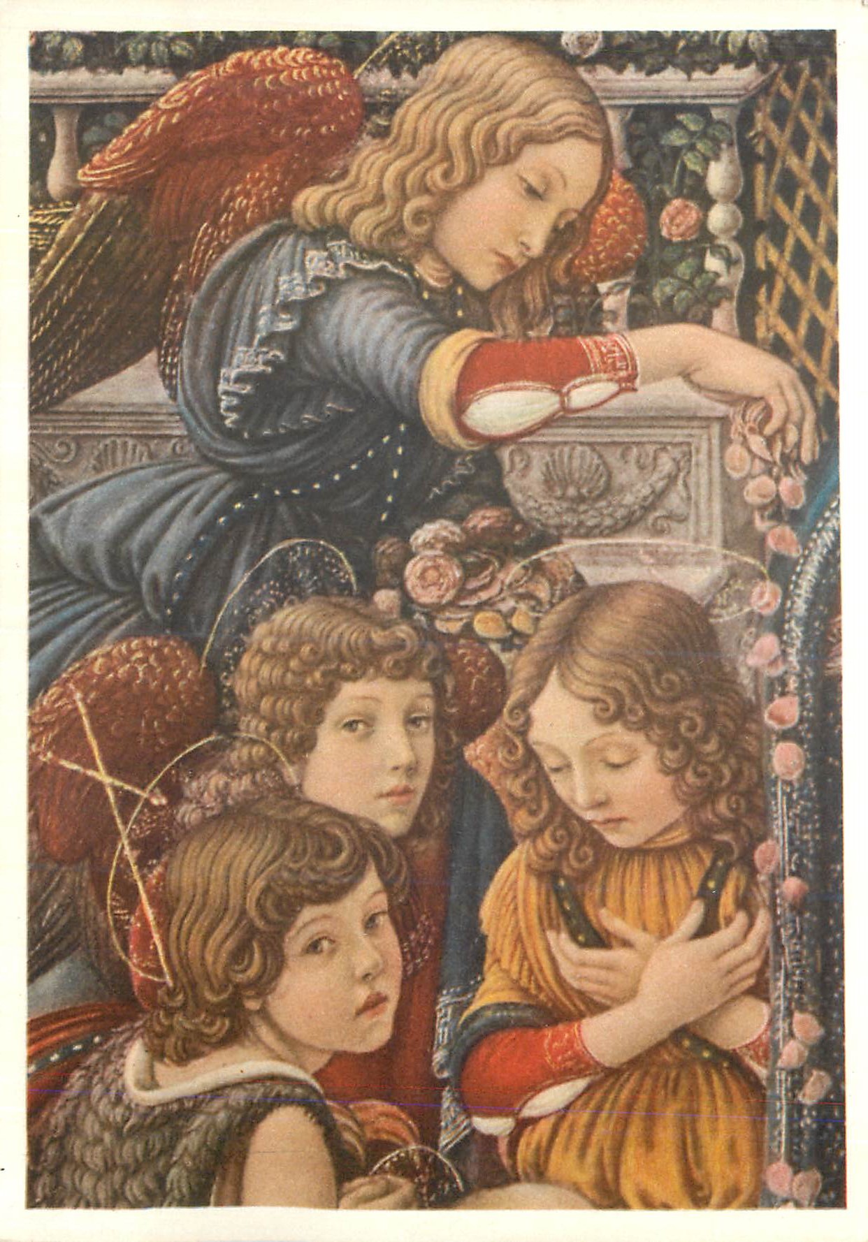CPM Firenze Galleria Uffizi Teste di Angela