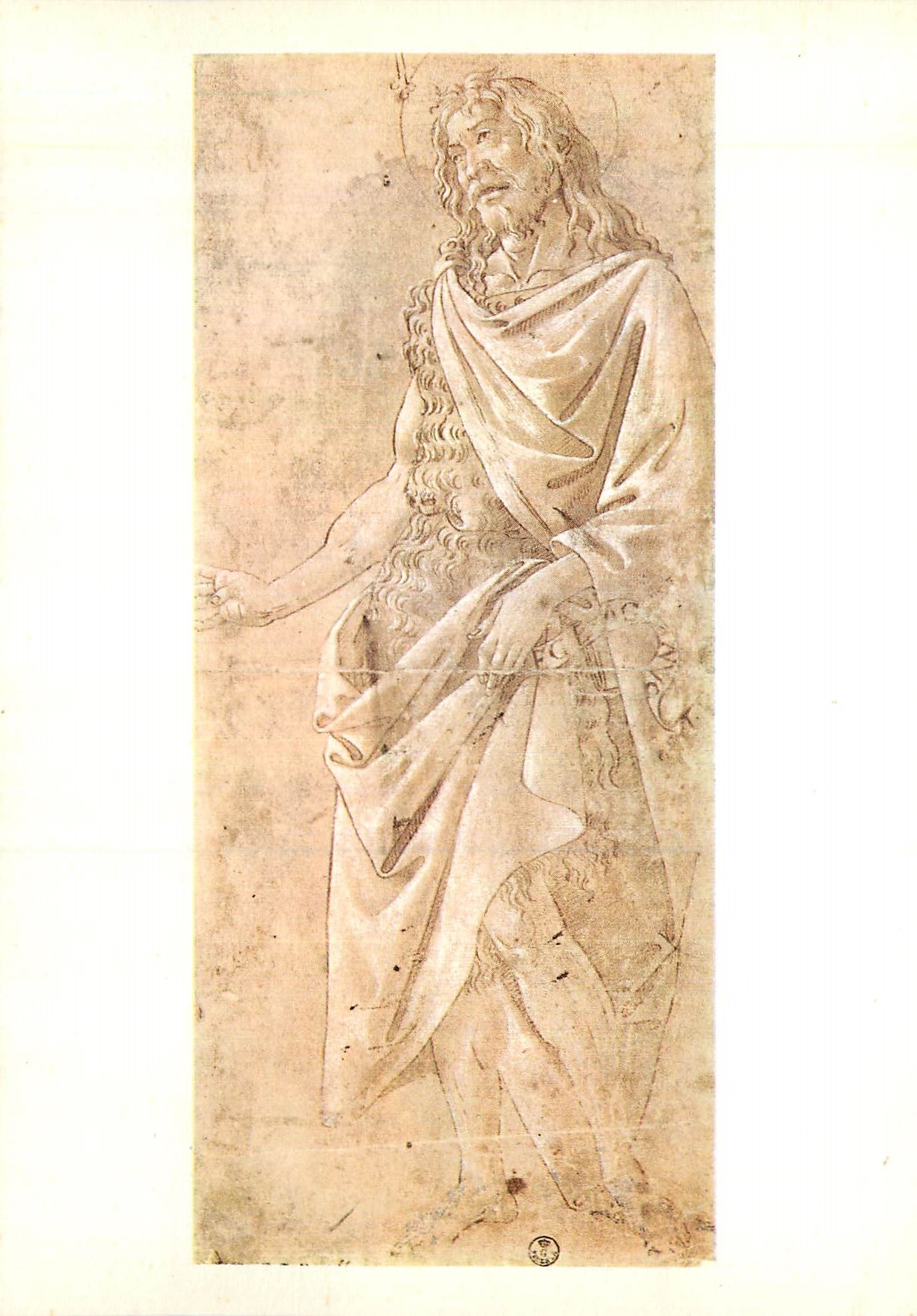 CPM Firenze Galleria Uffizi Botticelli San Giovanni Battista