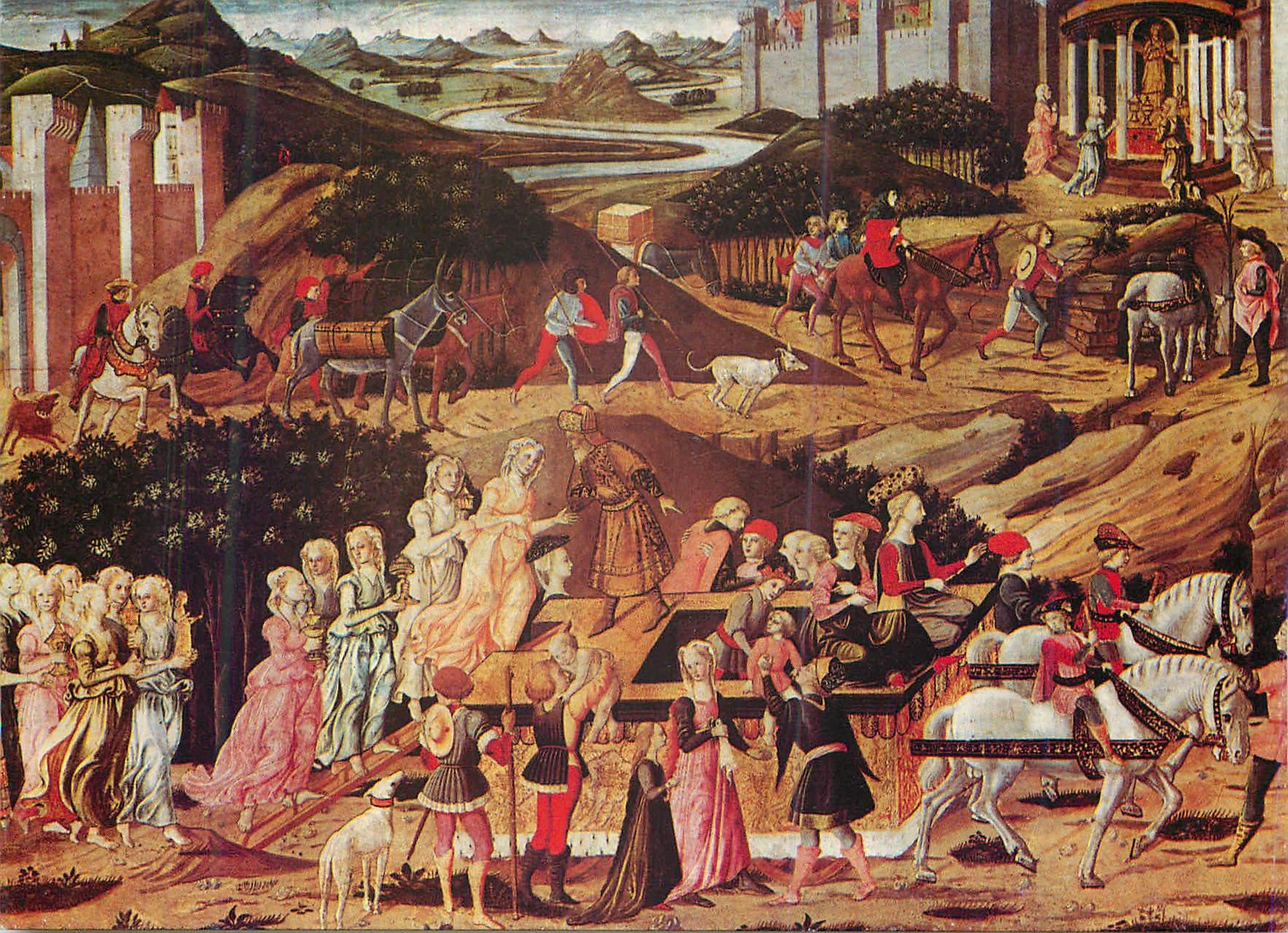 CPM Giovanni Battista The flight of the vestal virgins (Detail)