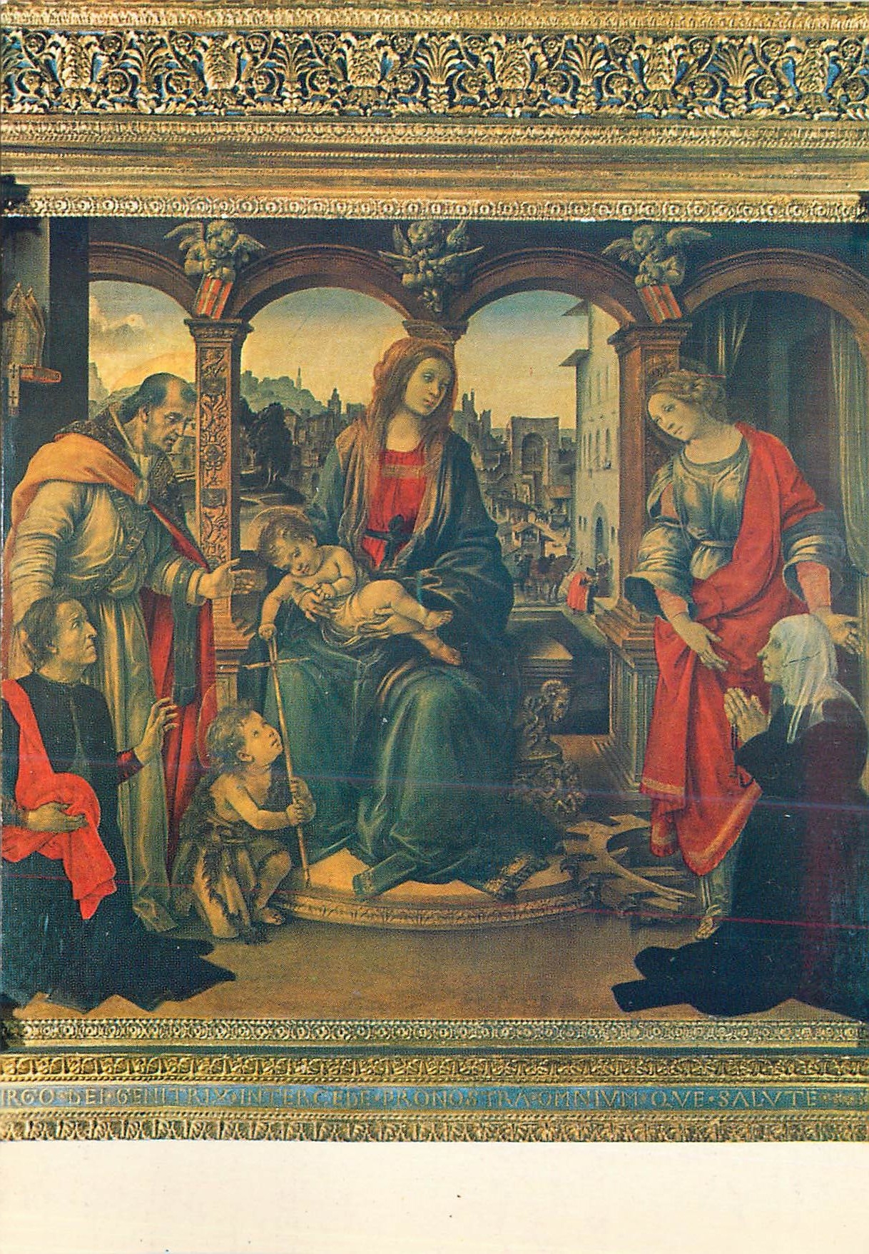 CPM Firenze Chiesa di S Spirito Vierge avec l'Enfant et Saints