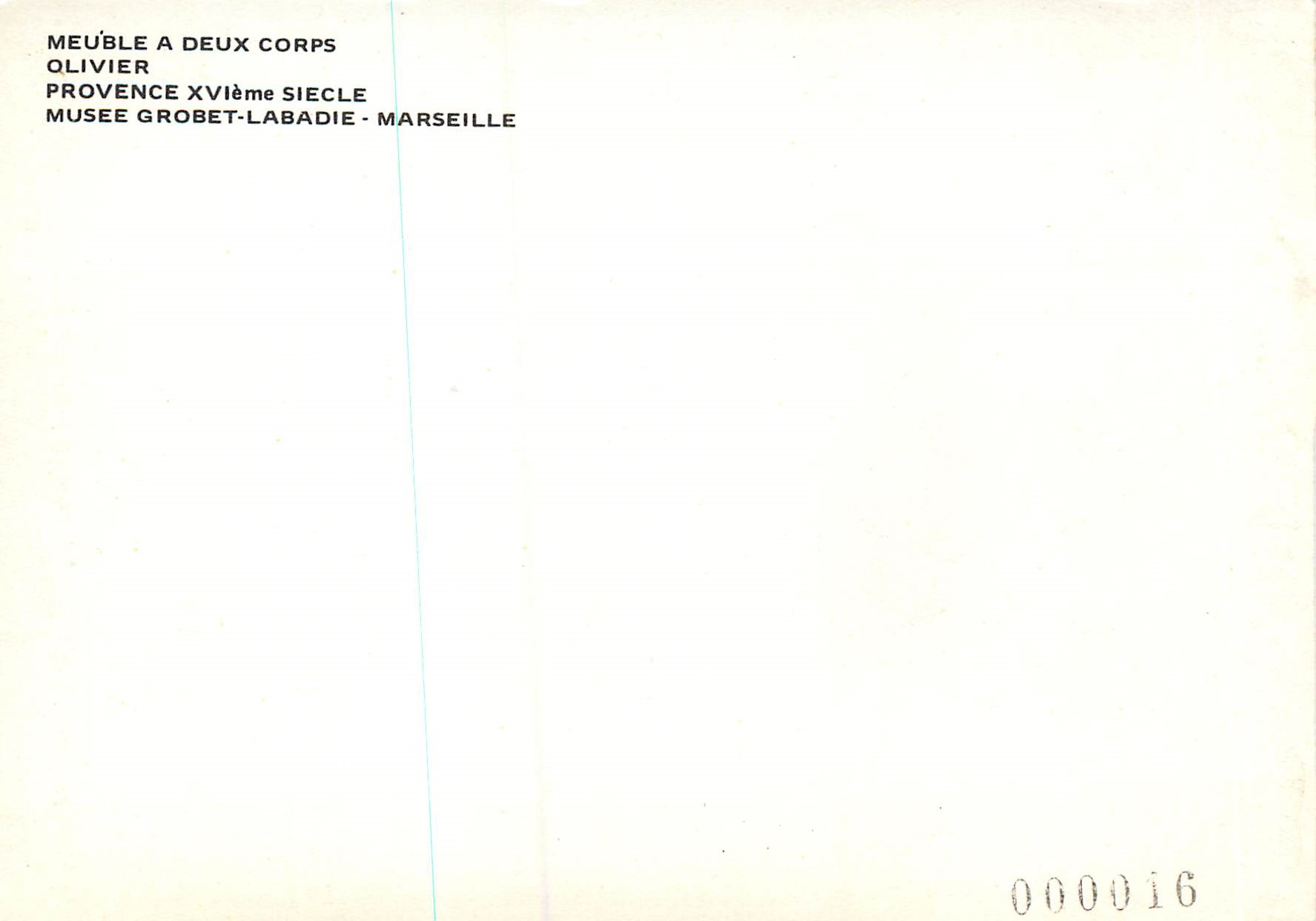 Meuble à deux corps — Olivier, XVIe siècle — Musée Grobet-Labadié, Marseille — Verso