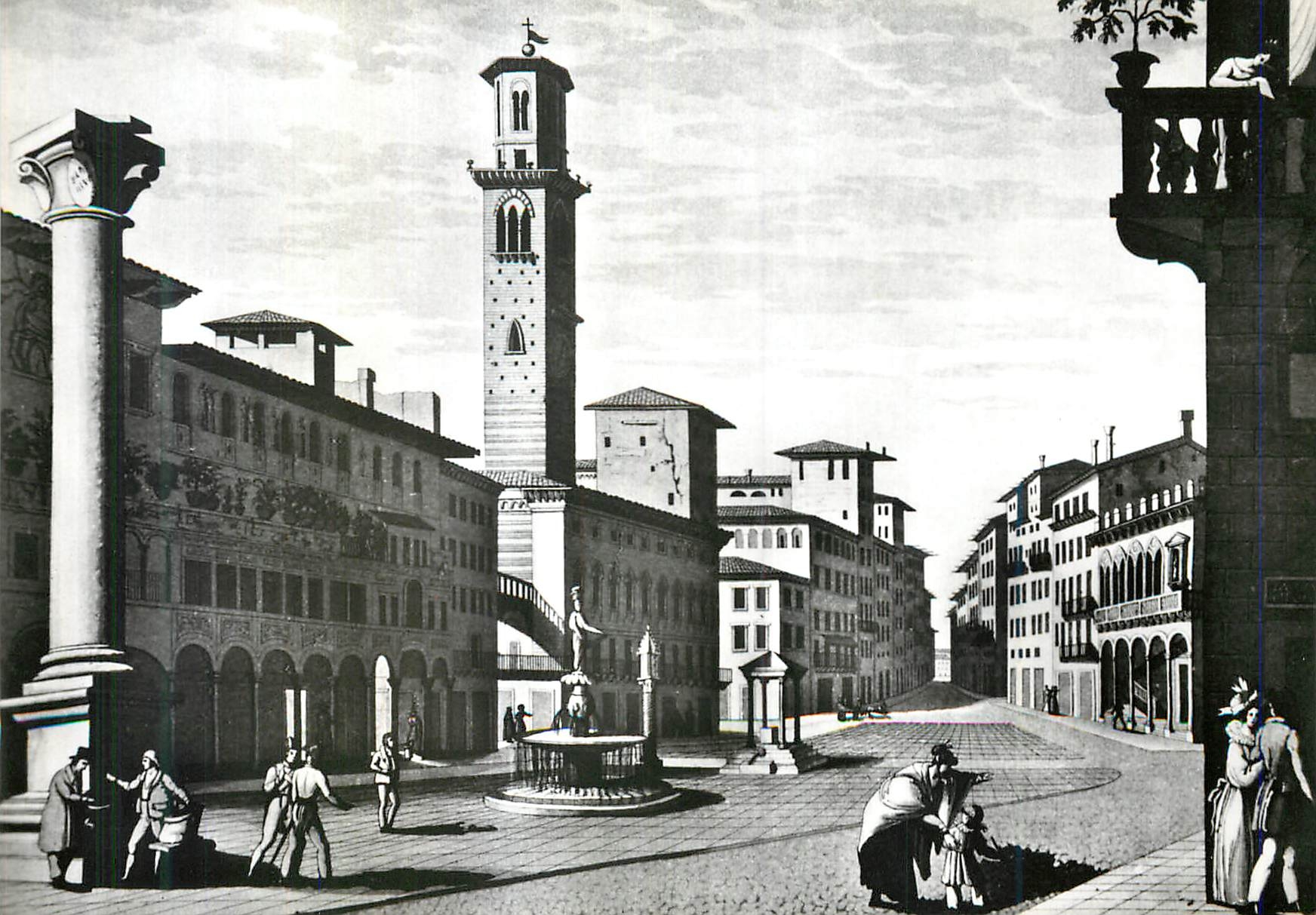 Piazza delle Erbe — Verona — Éd. Gianni Ferrarini, série 601