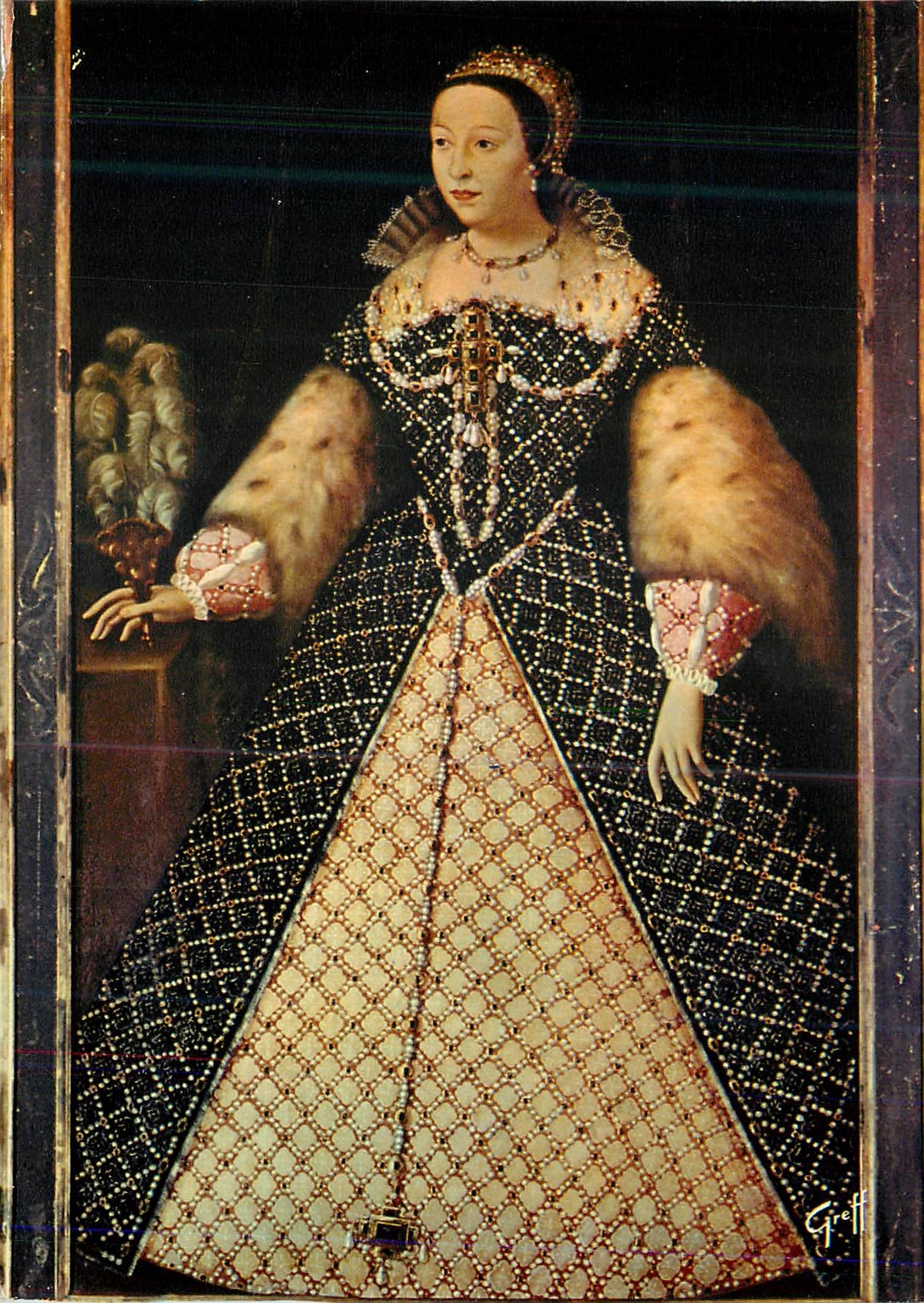 CPM Catherine de Medicis (1519 1589) Reine de France epouse d'Henri II (Coll Chateau de Chaumont sur Loire)