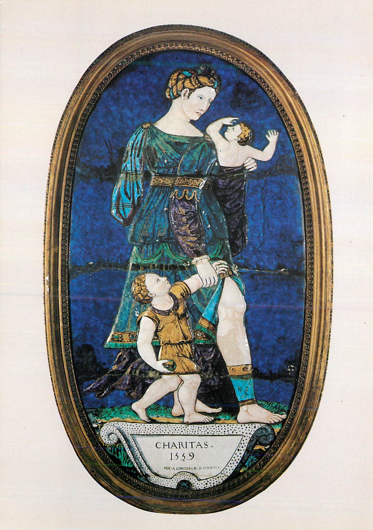 CPM Musee National de la Renaissance Chateau d'Ecouen (Val d'Oise) Pierre Courteys 1559 La Charite