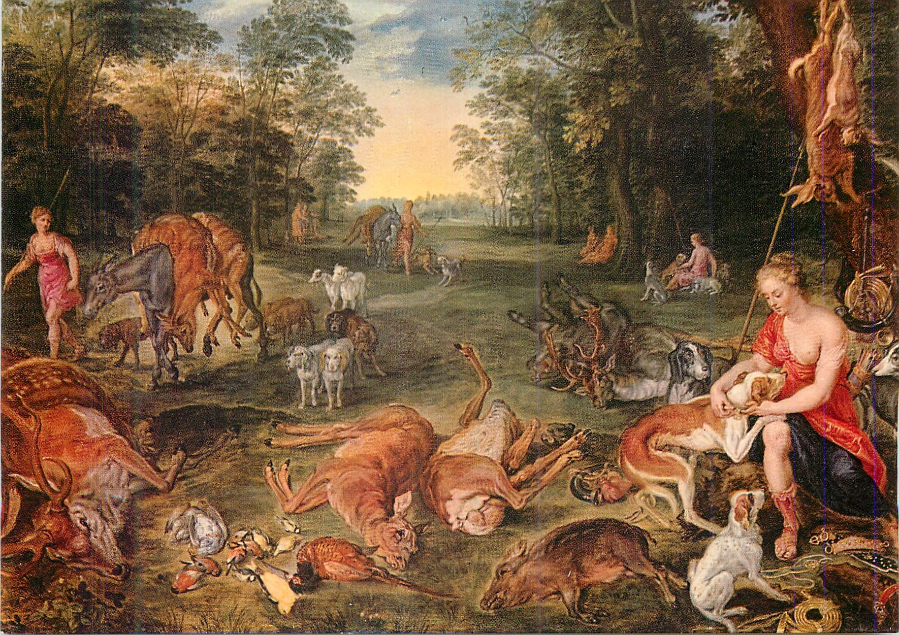 CPM Musee de la Chasse et de la Nature Hotel de Guenegaud (Construit par Francois Mansart vers 1654) Brueghel de Velours