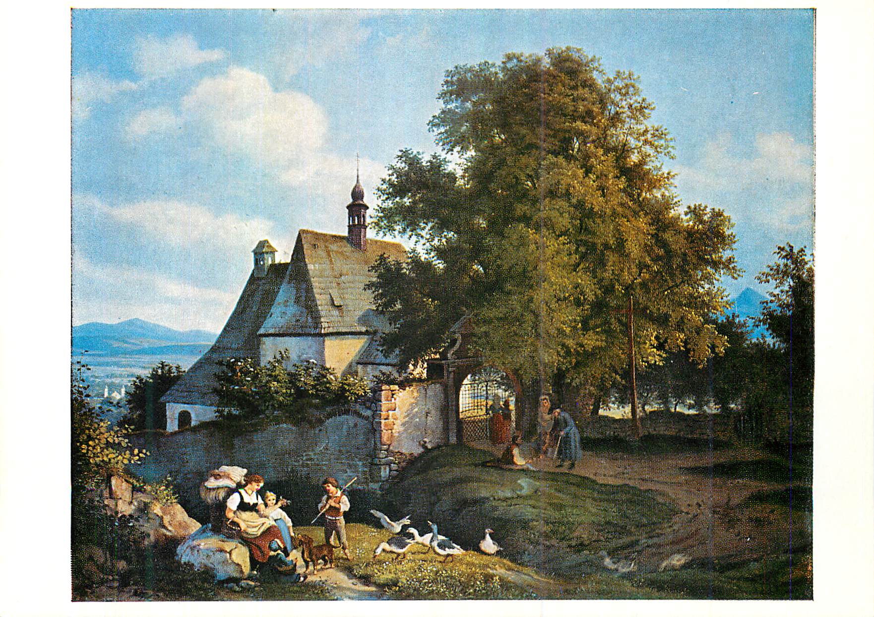 CPM Ludwig Richter (1803 1884) L'eglise de Graupen