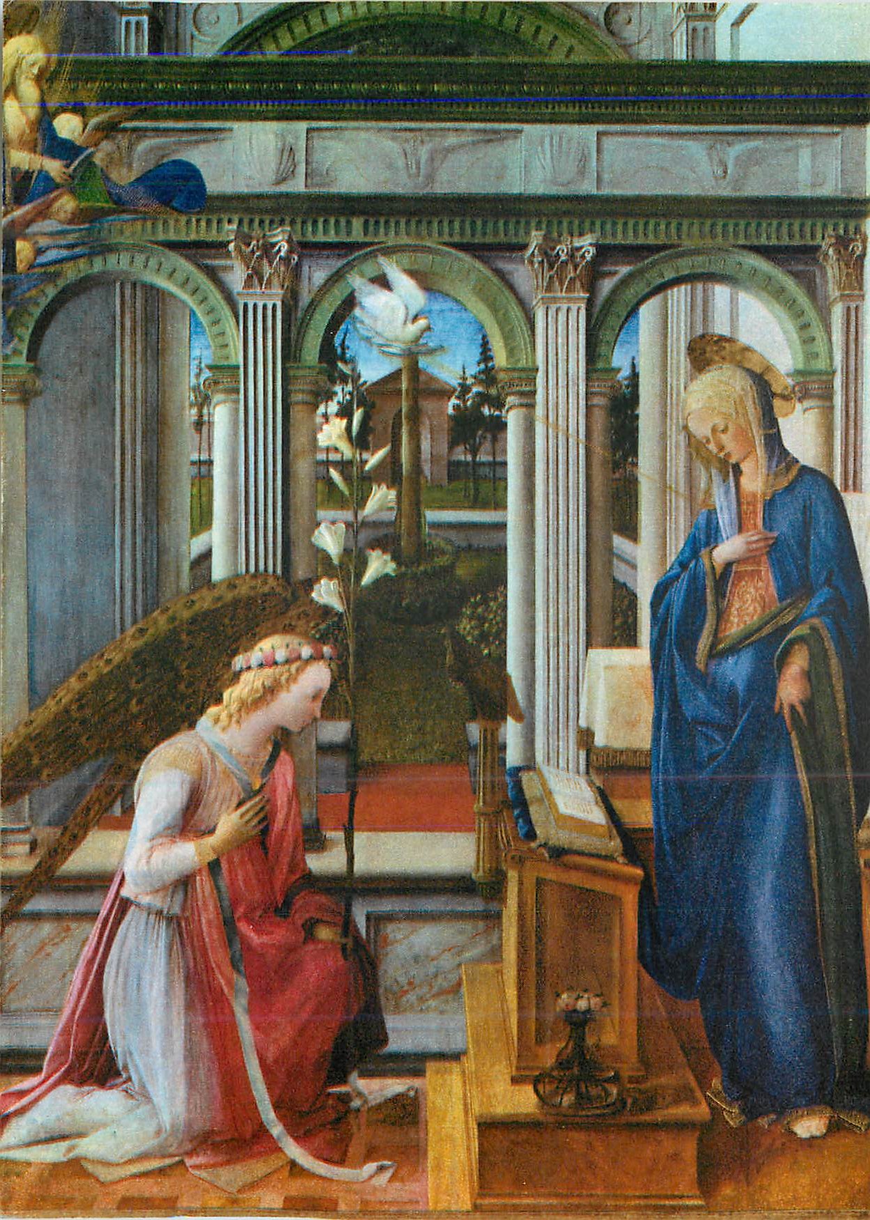 CPM L'Annonciation Verkundigung Maria Fra Filippo Lippi (1406 1469)