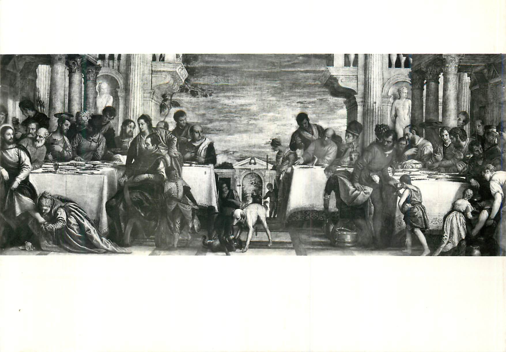 CPM Milano Pinacoteca di Brera Paolo Caliari Dello Veronese (Verona 1528 1588) La cene chez le Pharisien