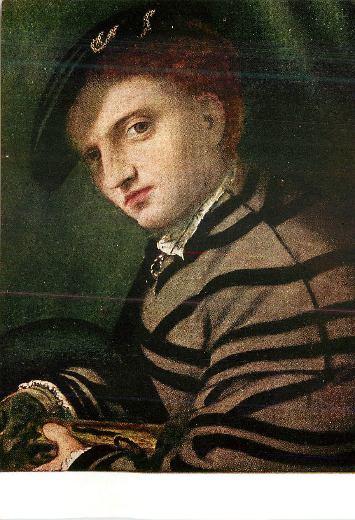 CPM Lorenzo Lotto Busto di giovinetto Milano Museo d'Arte Antica al Castello Sforzesco