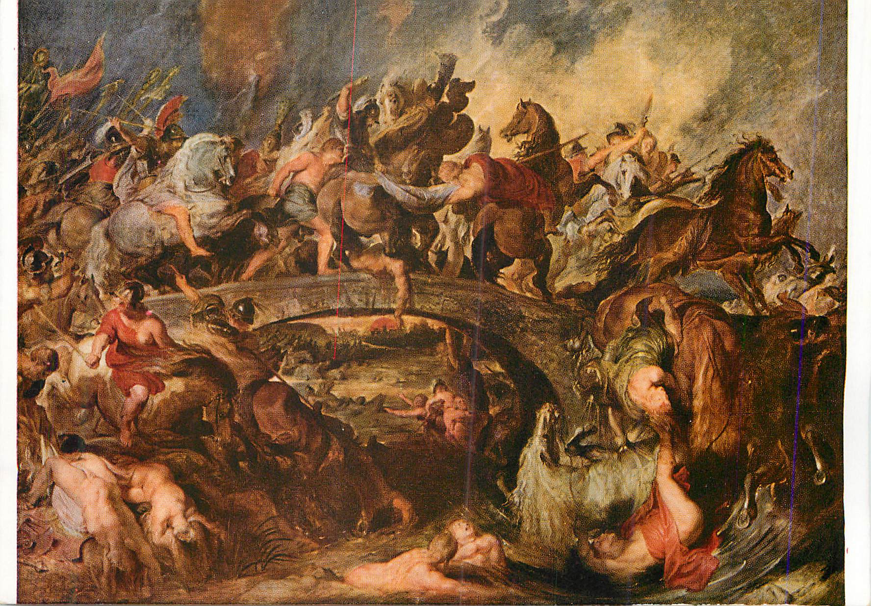 CPM Rubens La Bataille des Amazones (1577 1640)