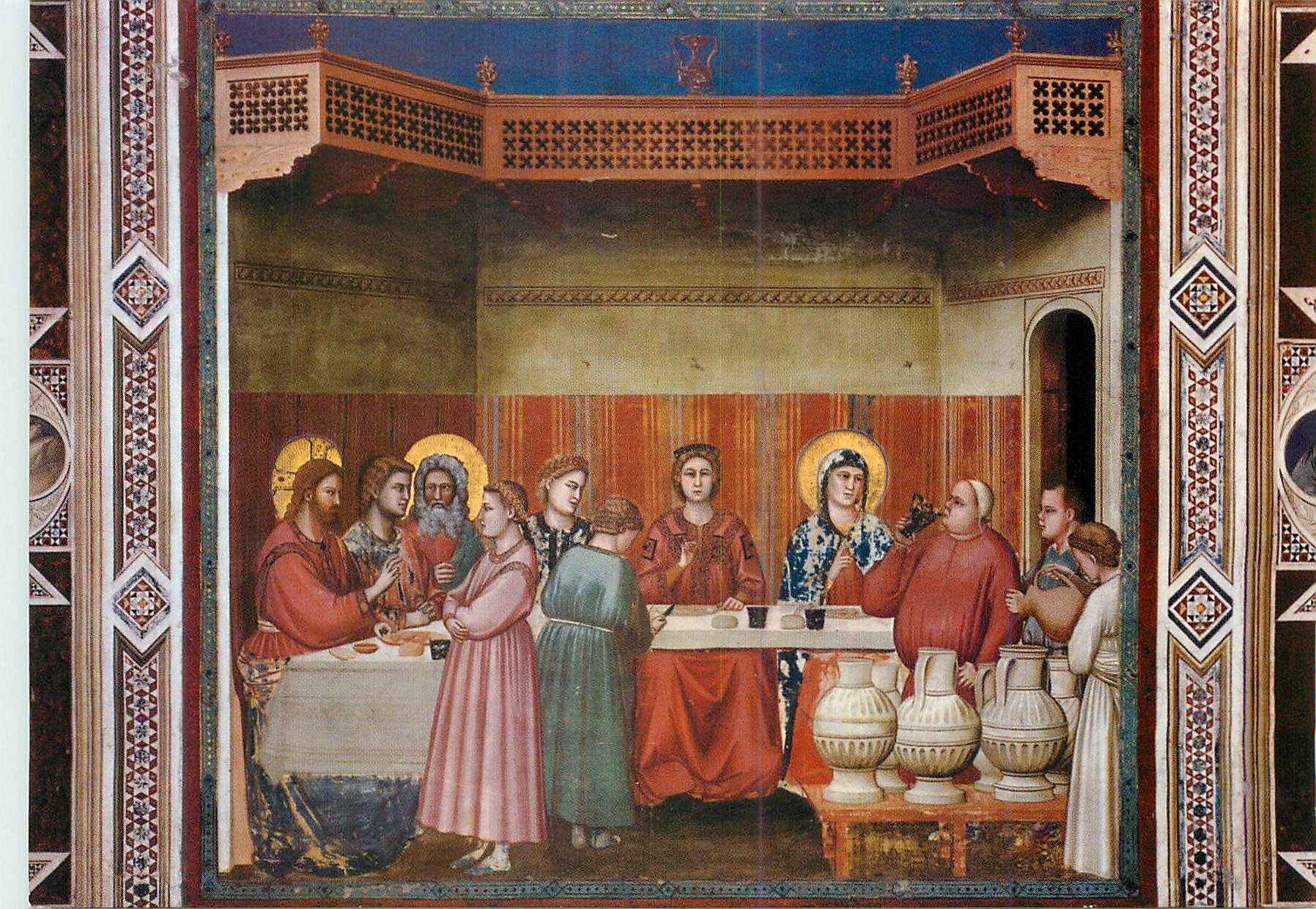 CPM Padova Cappella Degli Scrovegni Colle di Vespignano 1267 Firenze 1336 Noces de Cana