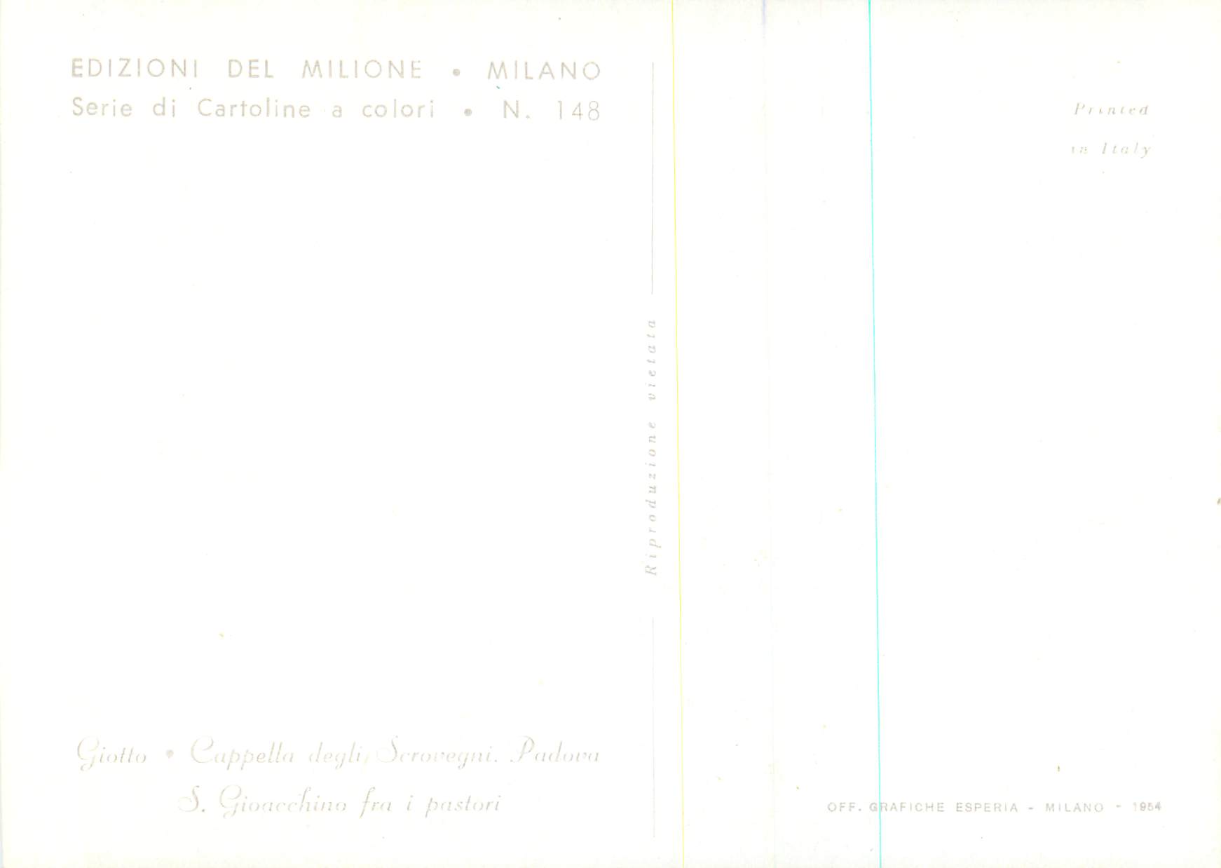 CPM Edizioni Del Milione Milano Serie di Carioline a colori — Verso
