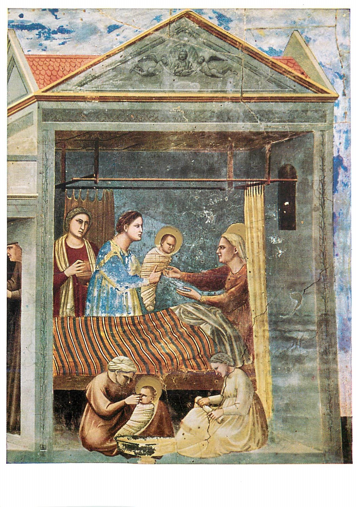 CPM Giotto Cappelle degli Scrovegni Nativite di Maria Le amiche di Sant Anna