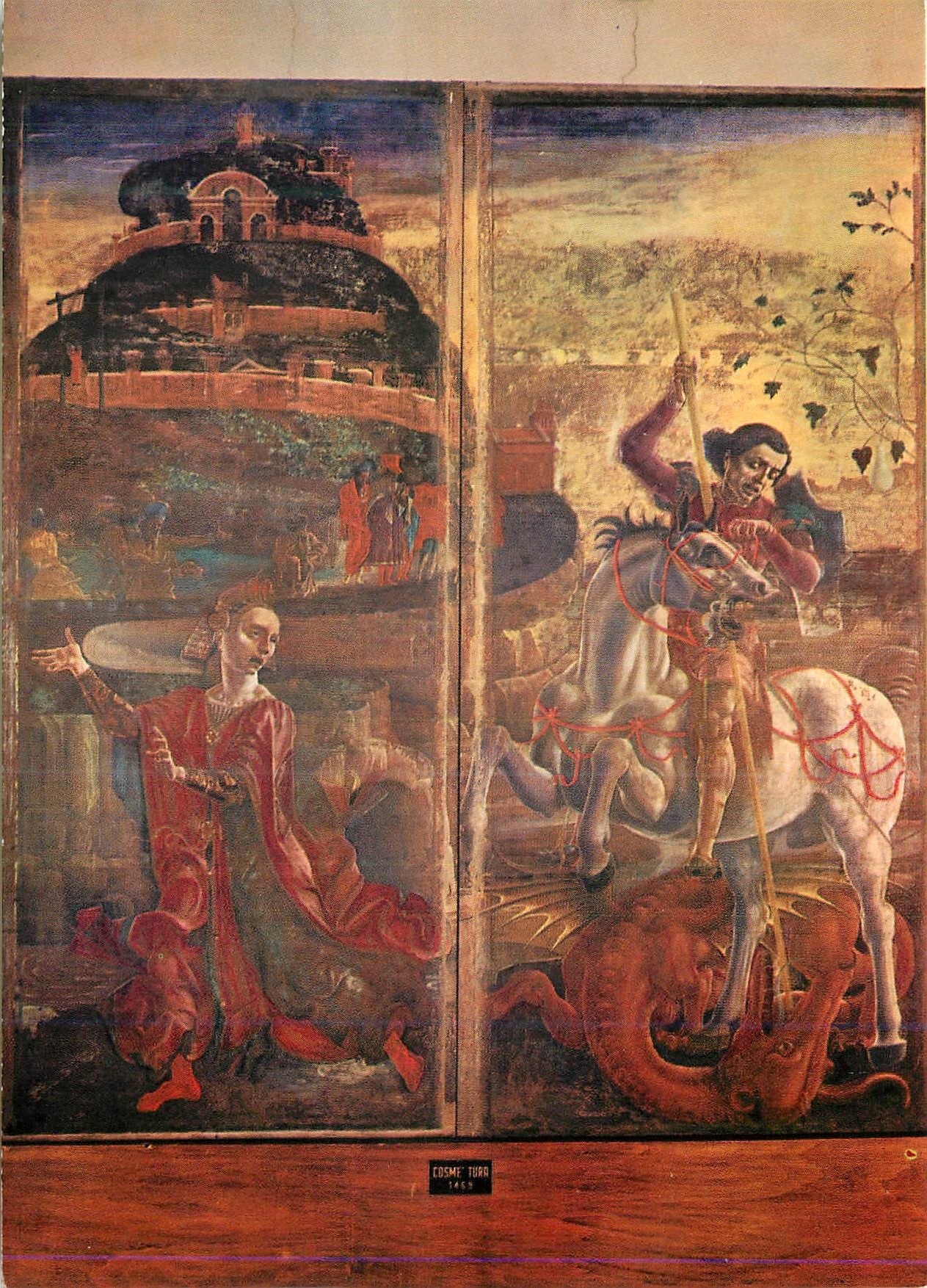CPM Ferrara Musee de la Cathedrale La legende de St George de Cosme Turn (XV siecle)