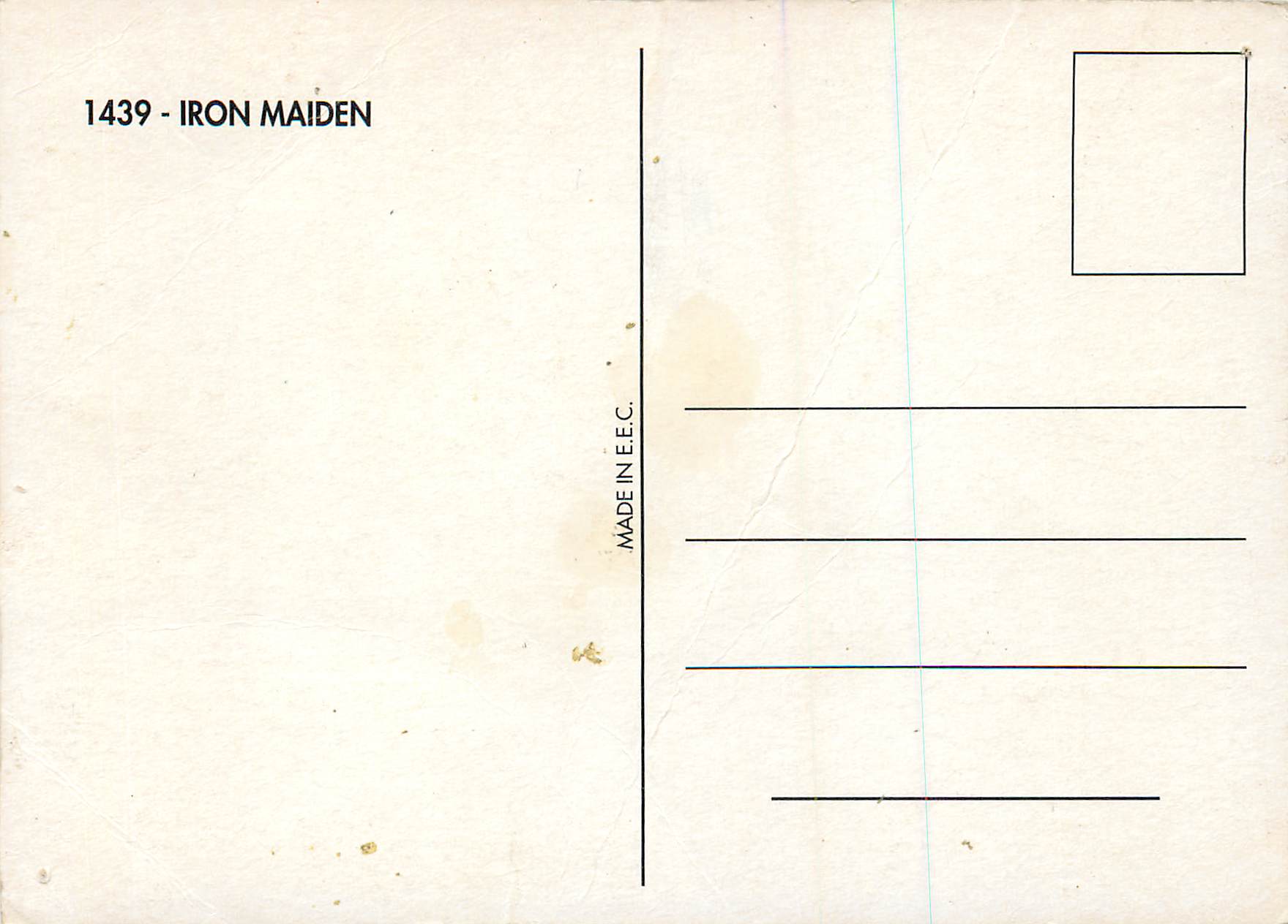 CPM Iron Maiden — Rückseite