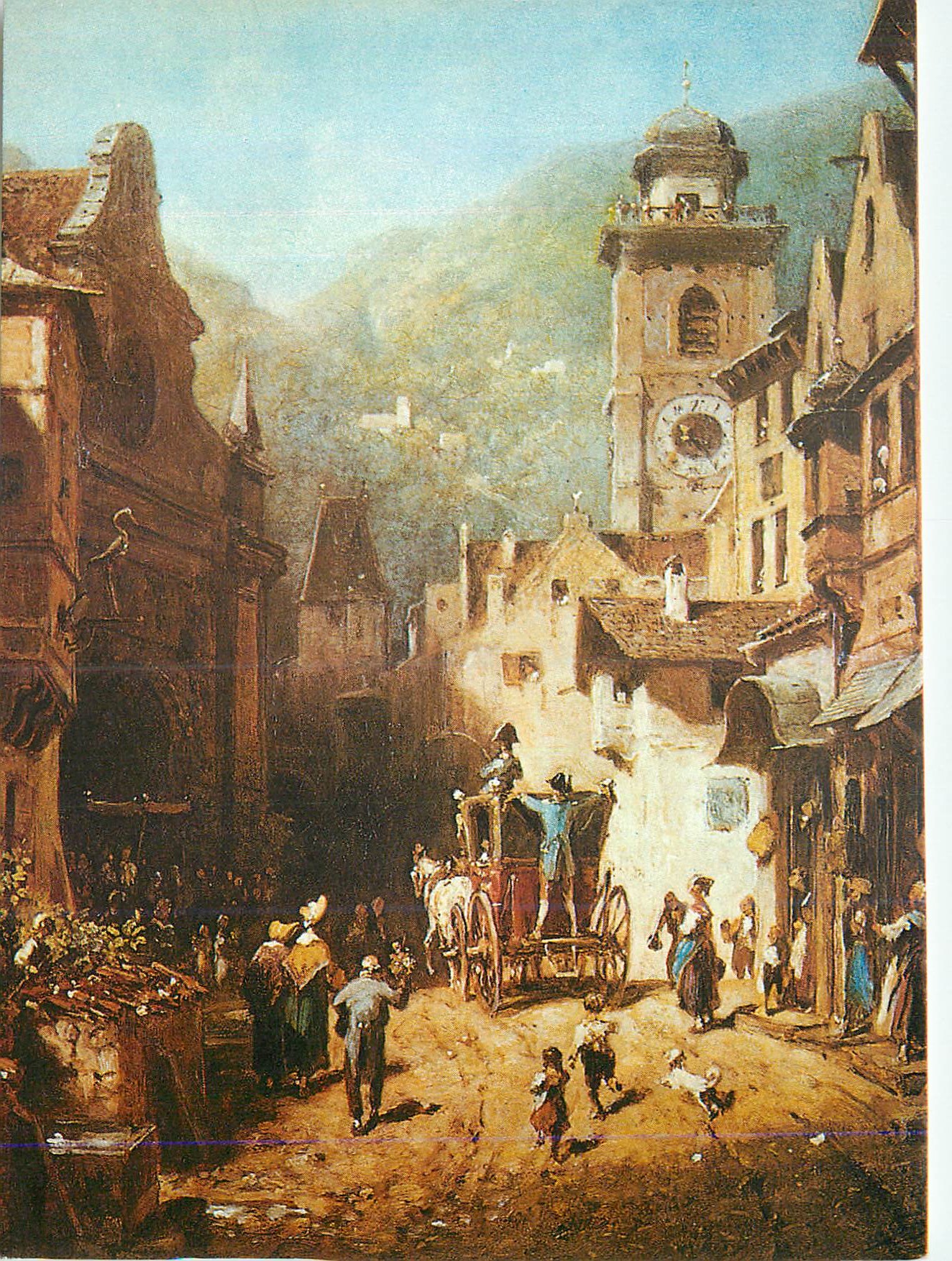 CPM Carl Spitzweg 1808 1885 Der Besuch des Landesvaters um 1870