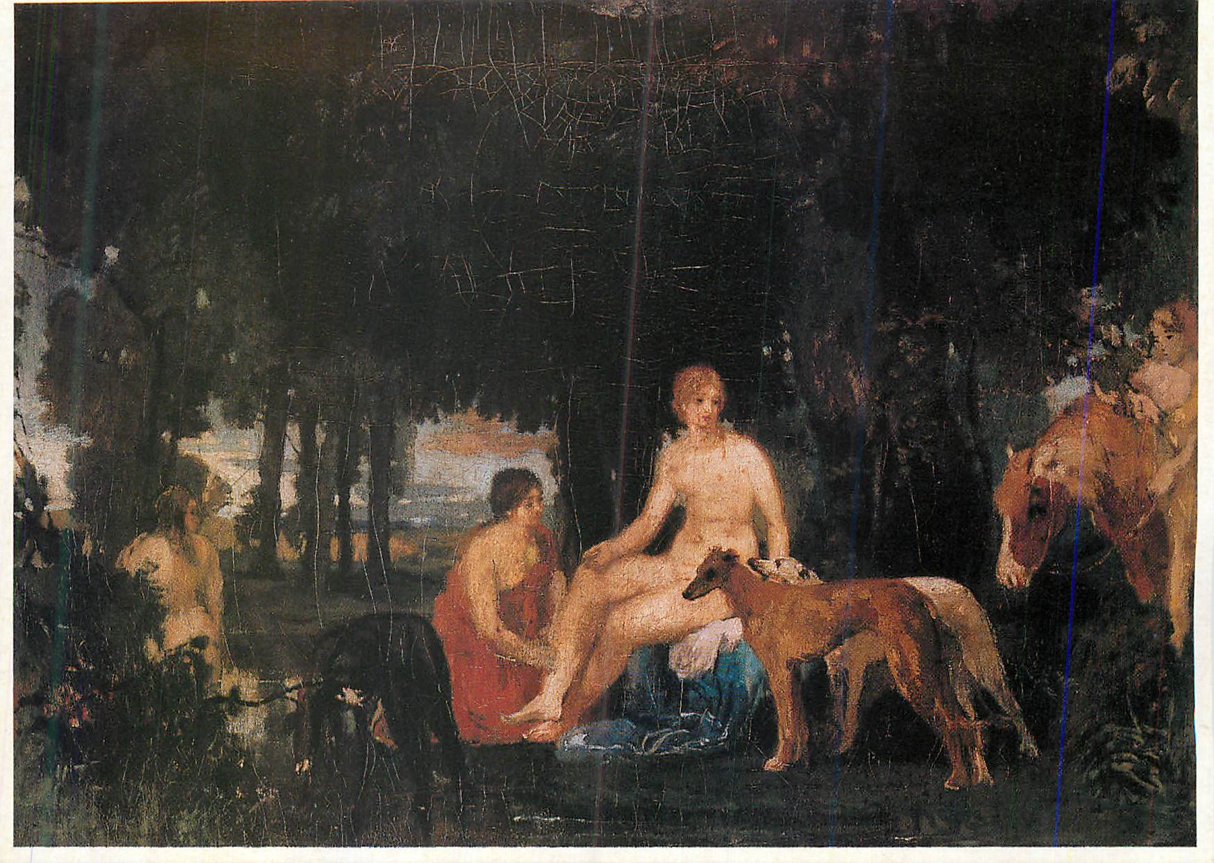 CPM Hans Von Marees (1837 1887) Rast der Diana 1863 Deutscher Kunstverlag Munchen Berlin