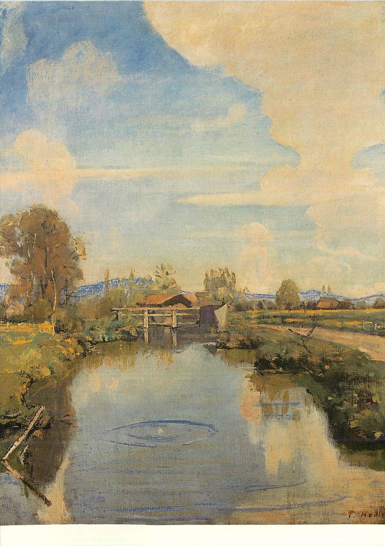 CPM Ferdinand Hodler (1853 1918) Gestauter Bach Bei Langenthal um 1885