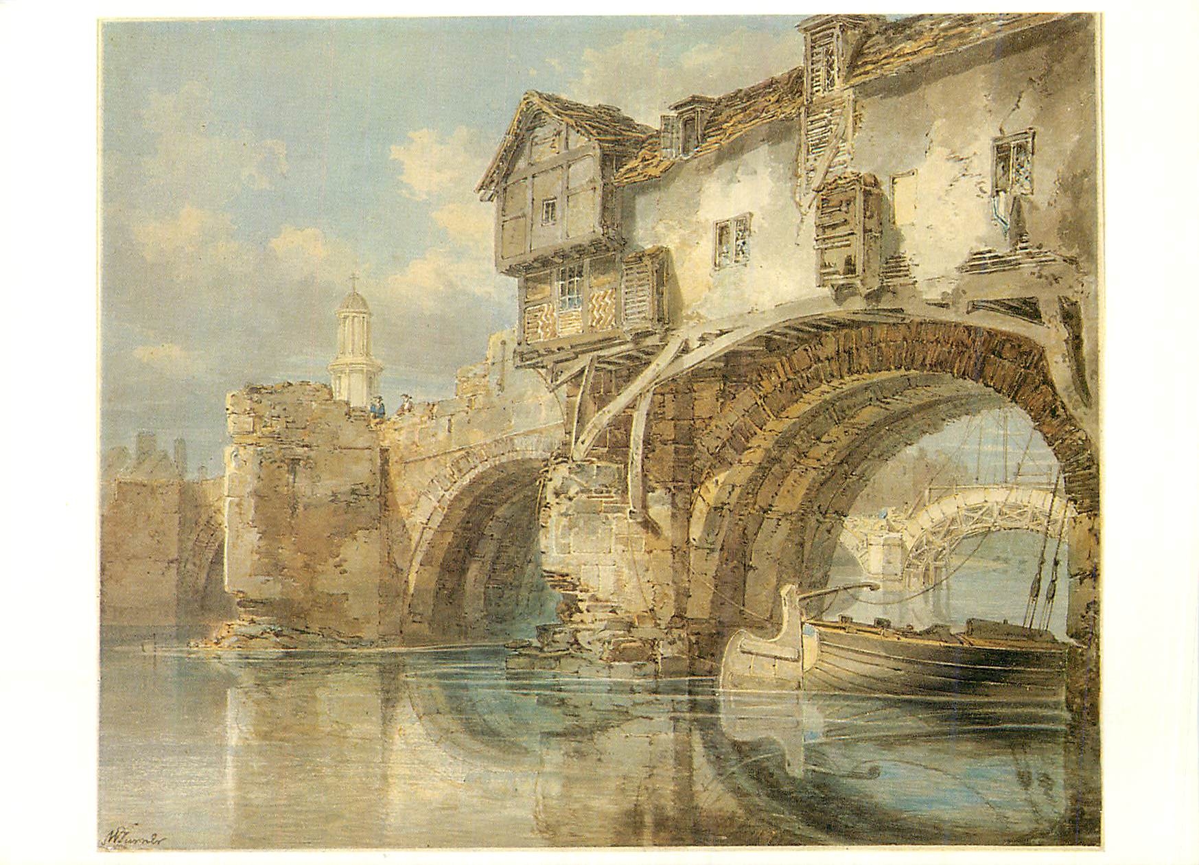 CPM William Turner (1775 1851) Vieux pont de Wales Shrewbury Whitworth Art Gallery University of Manchester
