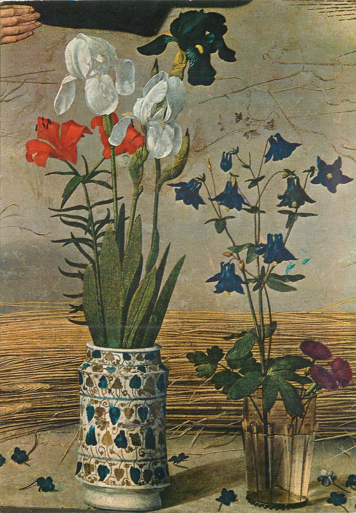 CPM Firenze Galleria Uffizi Hugo Van Der Goes (Gand 1420 Signiers 1482) Adoration des Bergers detail