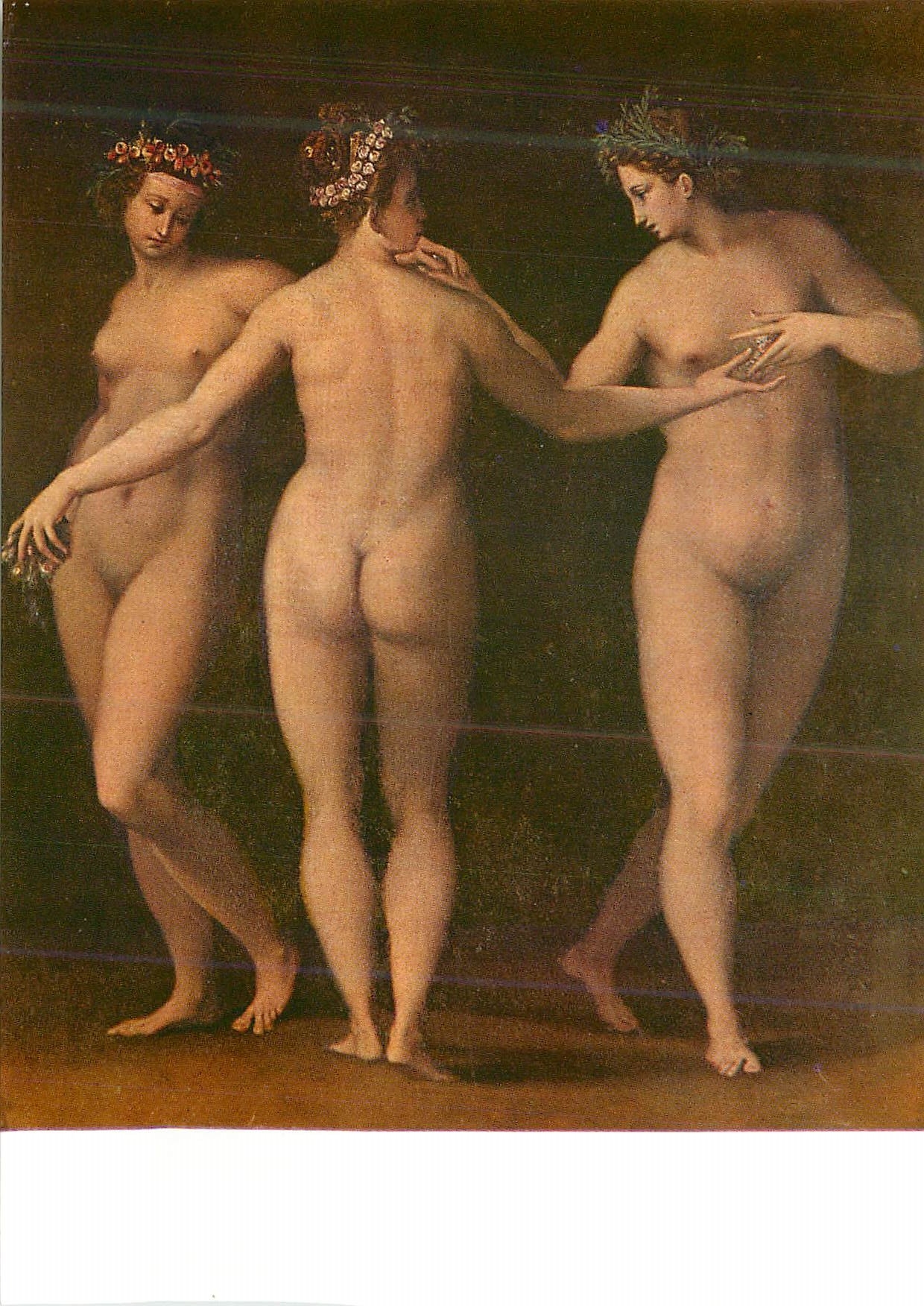 CPM Firenze Galleria Uffizi Poppi Les trois Graces