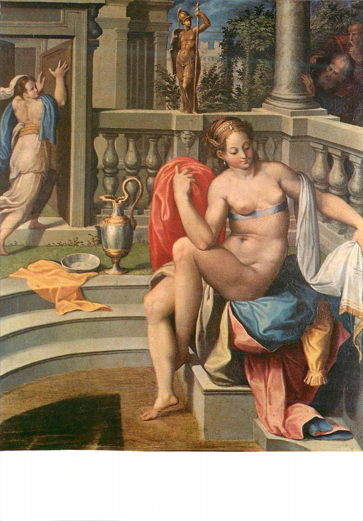 CPM Firenze Galleria Uffizi Pagani La chastete de Suzanne
