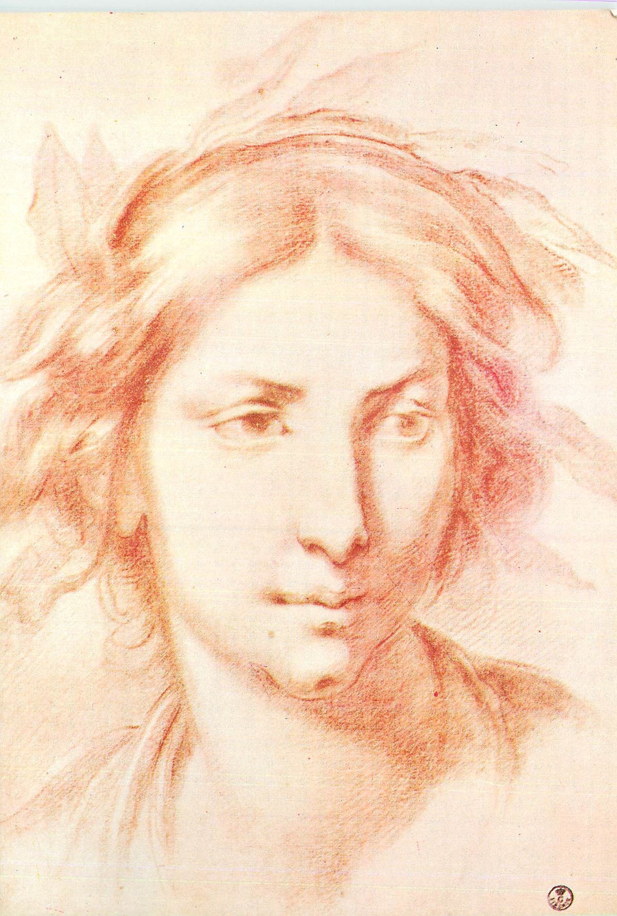 CPM Firenze Galleria Uffizi Gab Disegni e Stampe Furini Testa di giovane donno