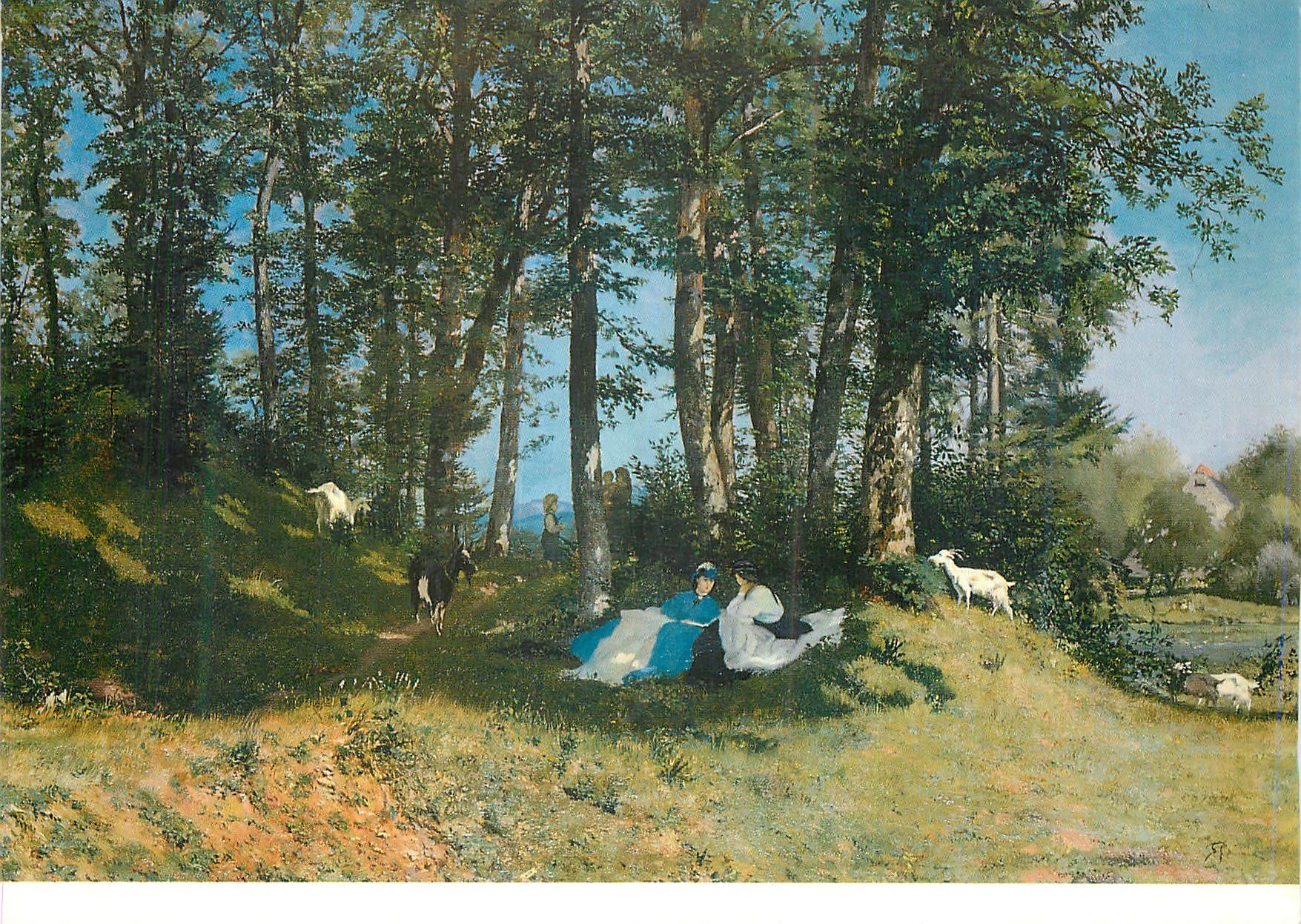 CPM Franck Buchser (1828 1890) A l'oree de Soleure