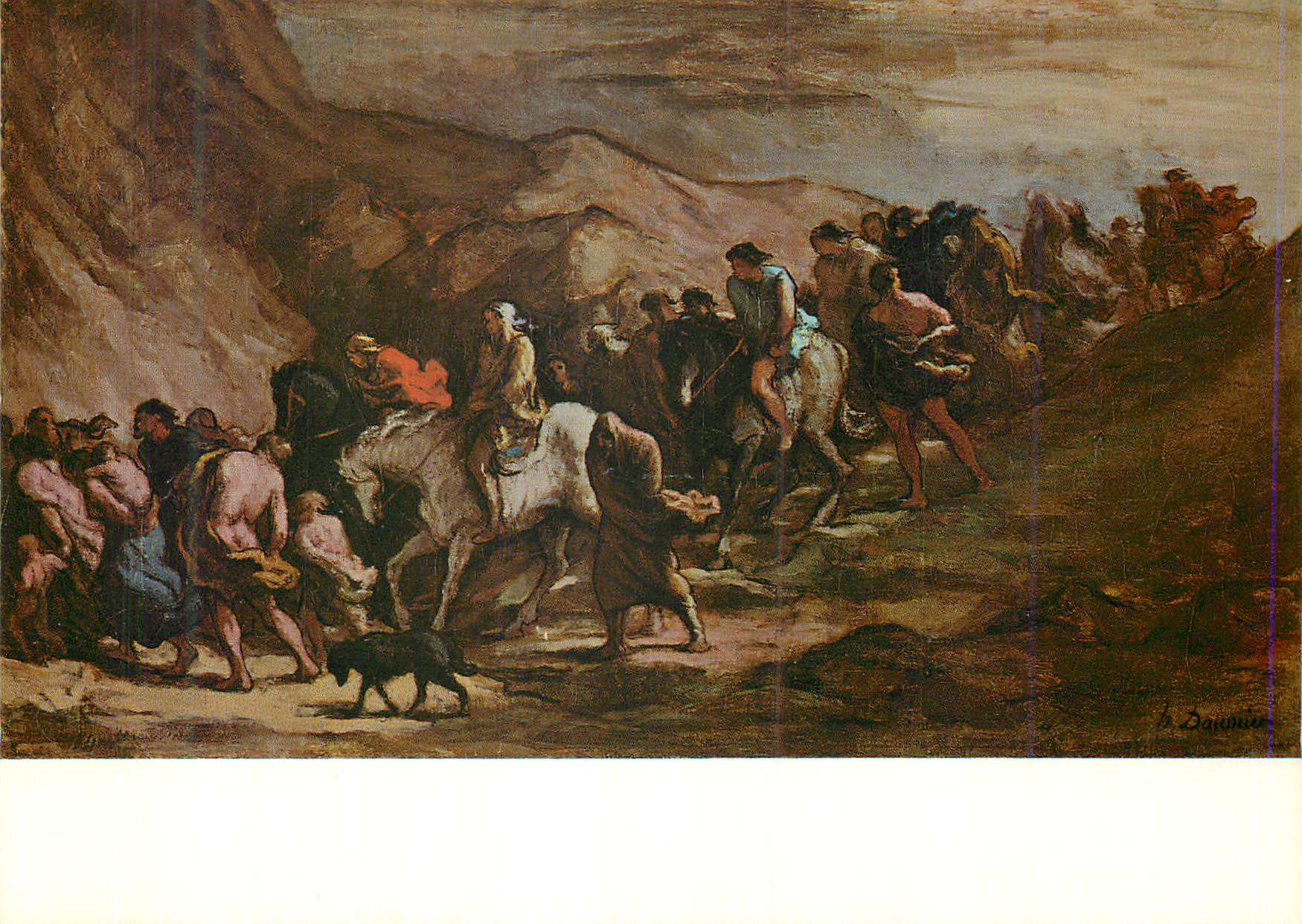 CPM Honore Daumier (1810 1879) Les fugitifs Propriete de la Confederation suisse