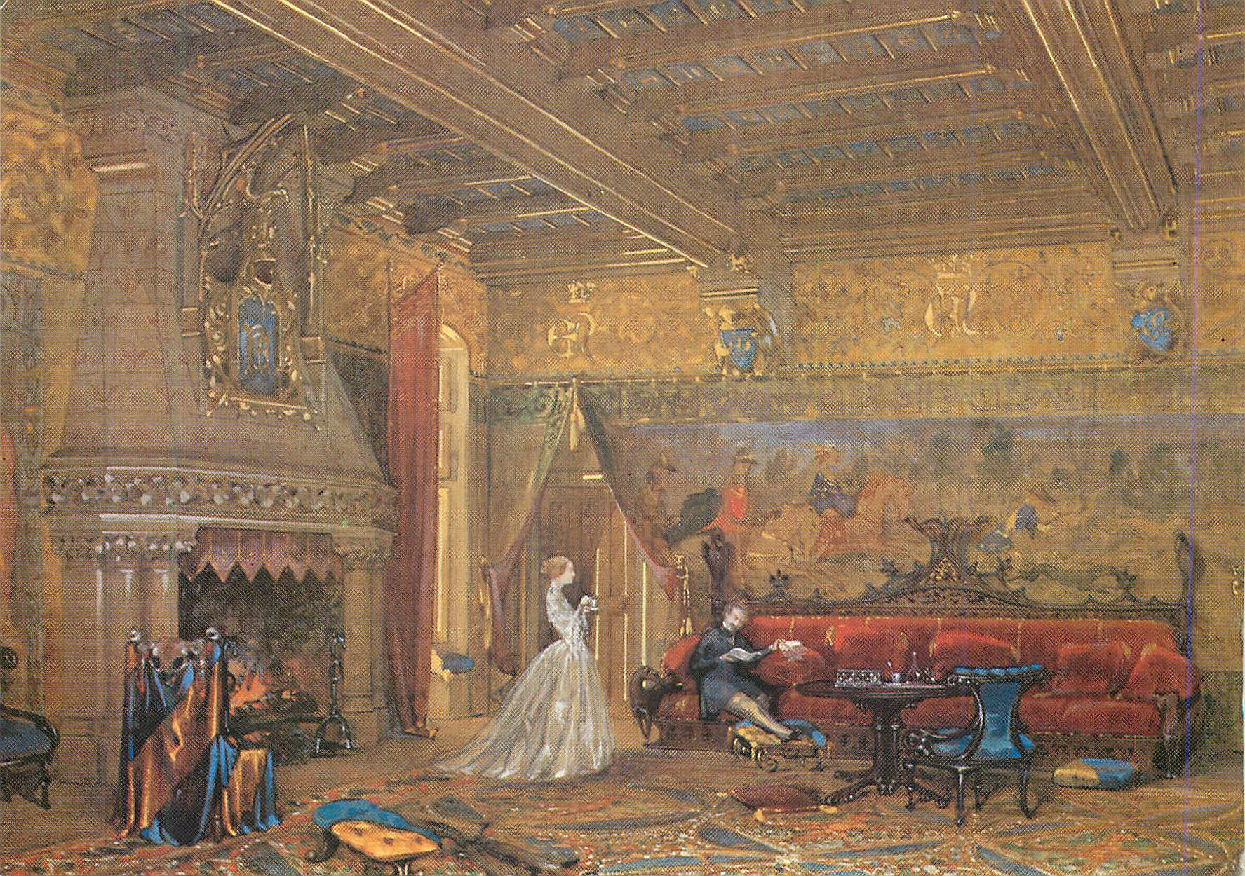 CPM Paris Grand Palais Exposition Viollet le Duc Eugene Viollet le Duc (1814 1879) Projet pour la decoration et l'ameubl