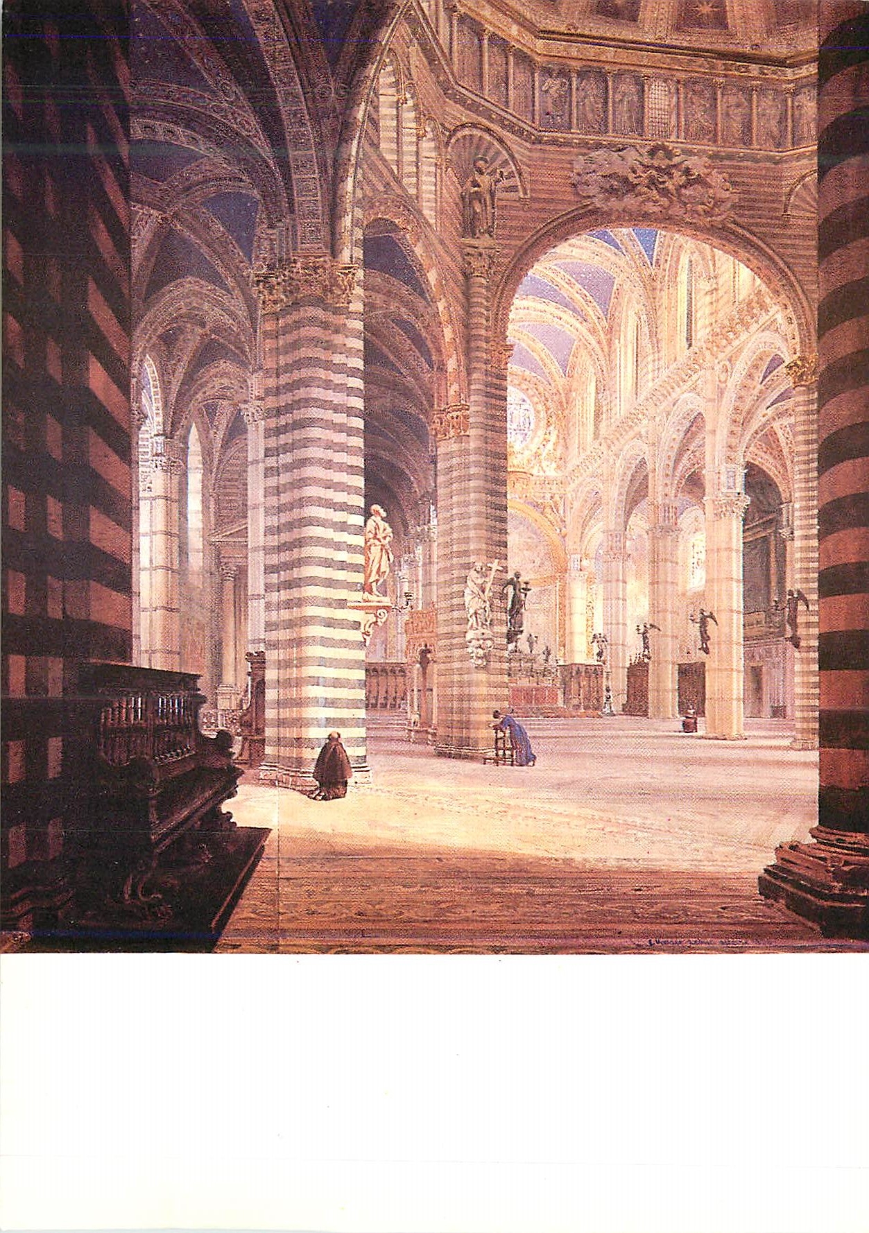 CPM Paris Eugene Viollet le Duc (1814 1870) Interieur de la cathedrale de Sienne 1837