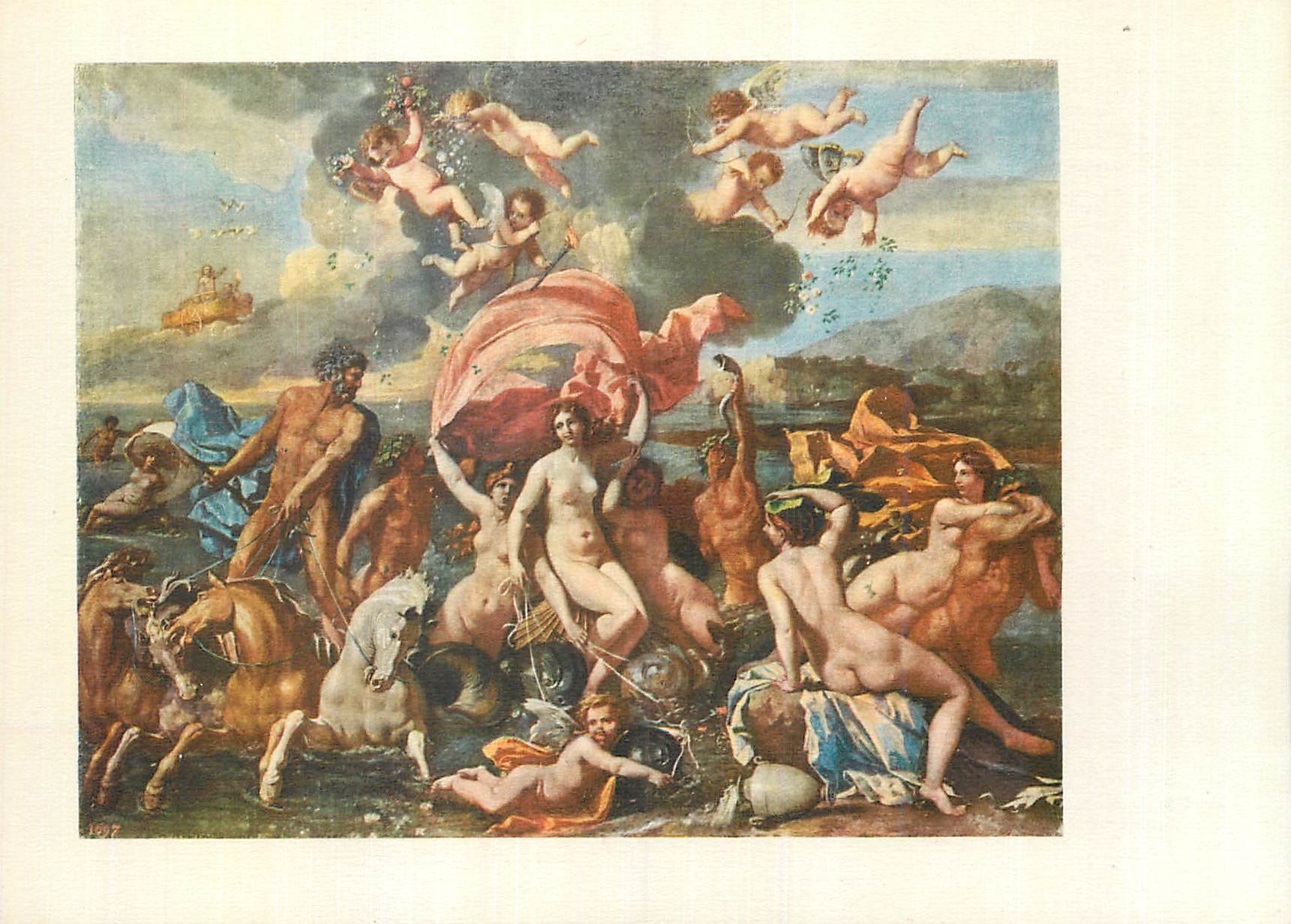 CPM Nicolas Poussin Triumpf Neptuns und Amphitrites Pennsylvania Museum of Art