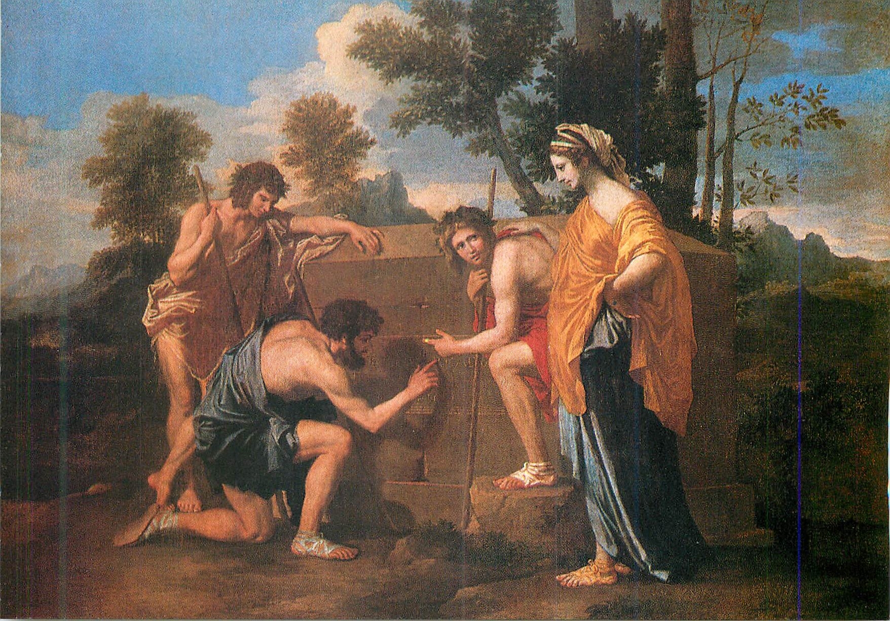 CPM Paris Musee du Louvre Nicolas Poussin (1594 1665) Les Bergers d'Arcadie