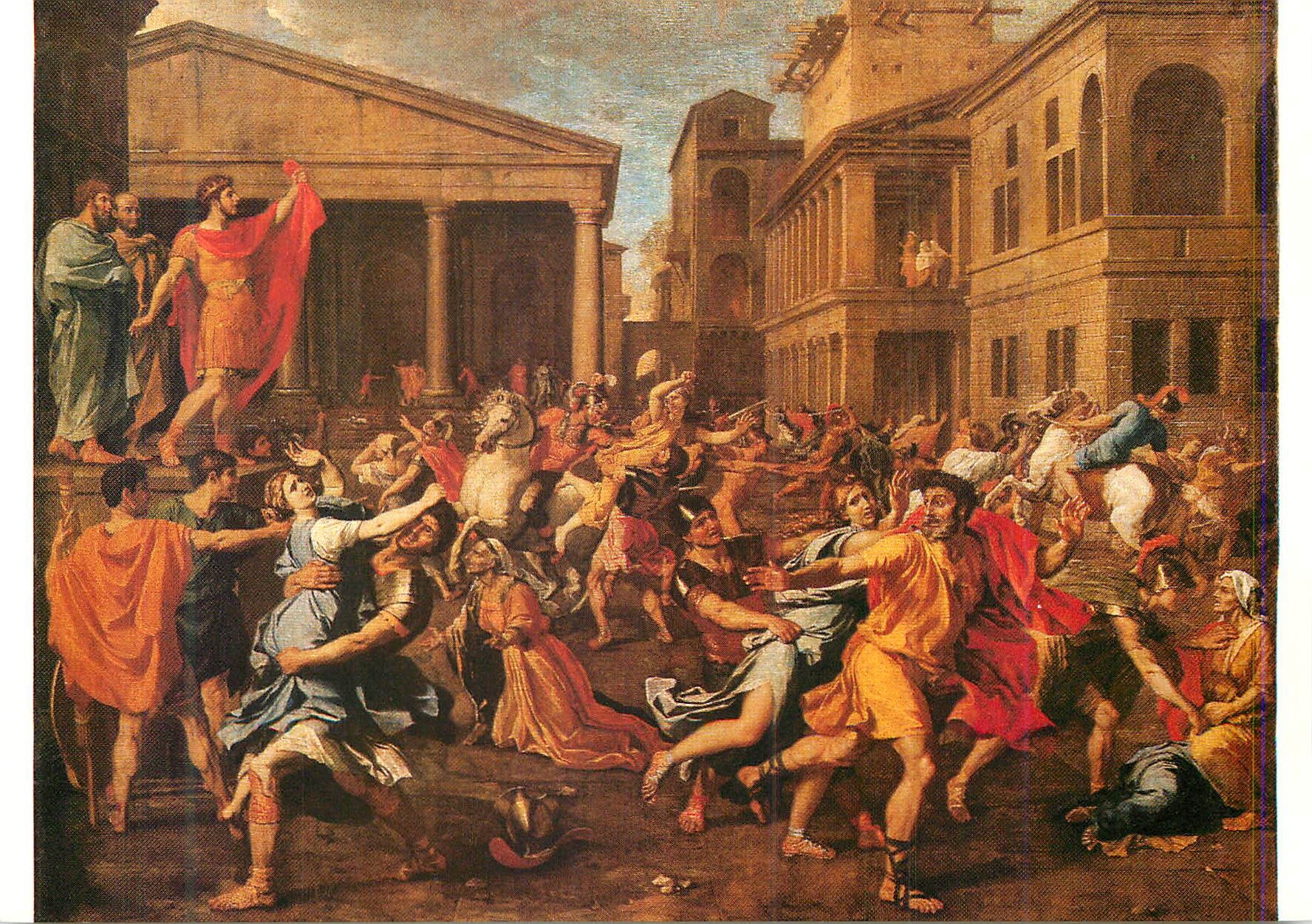 CPM Paris Musee du Louvre Nicolas Poussin (1594 1665) L'enlevement des Sabines