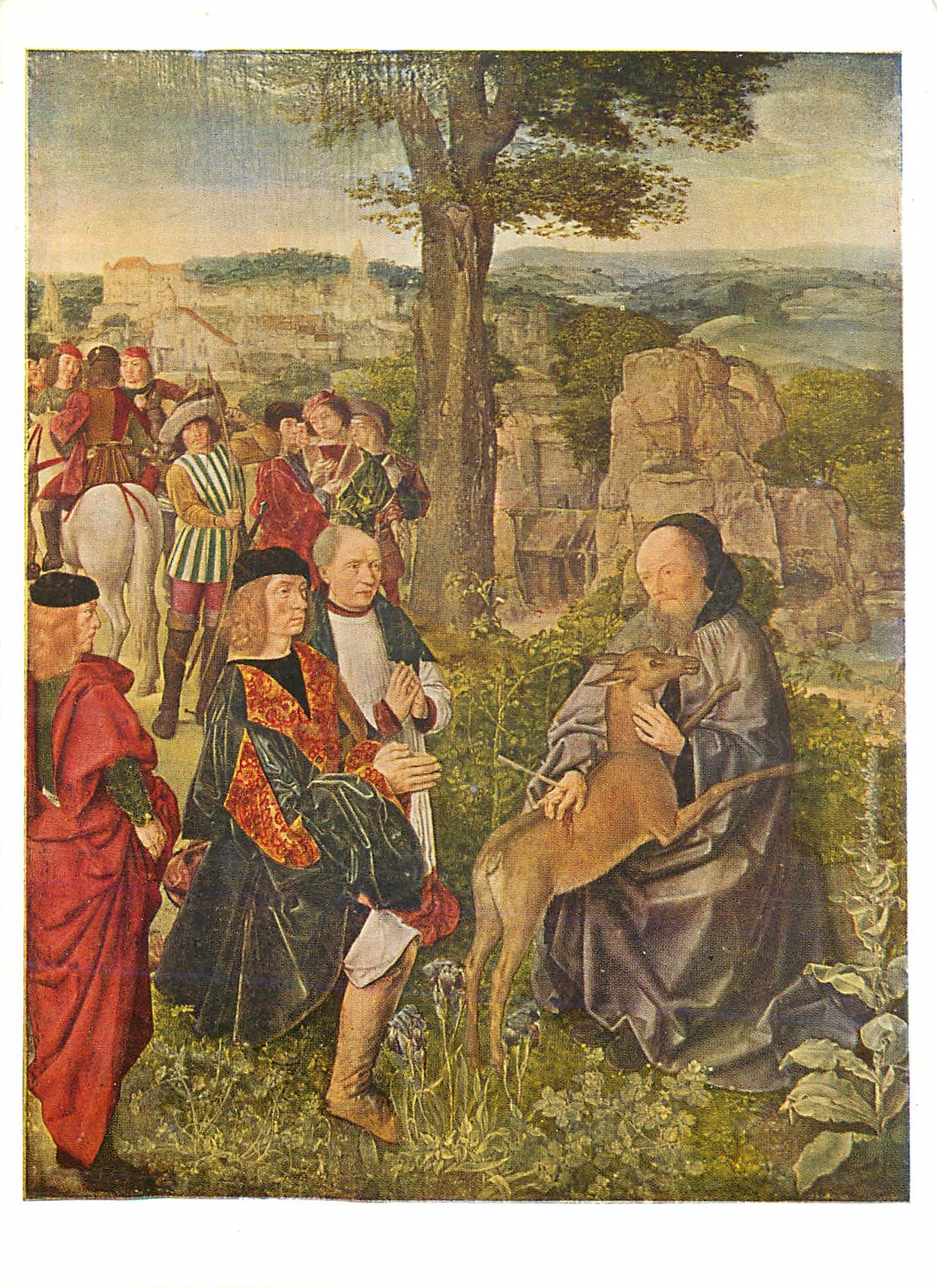 CPM National Gallery Master of S Giles The Legend of S Giles (1419)