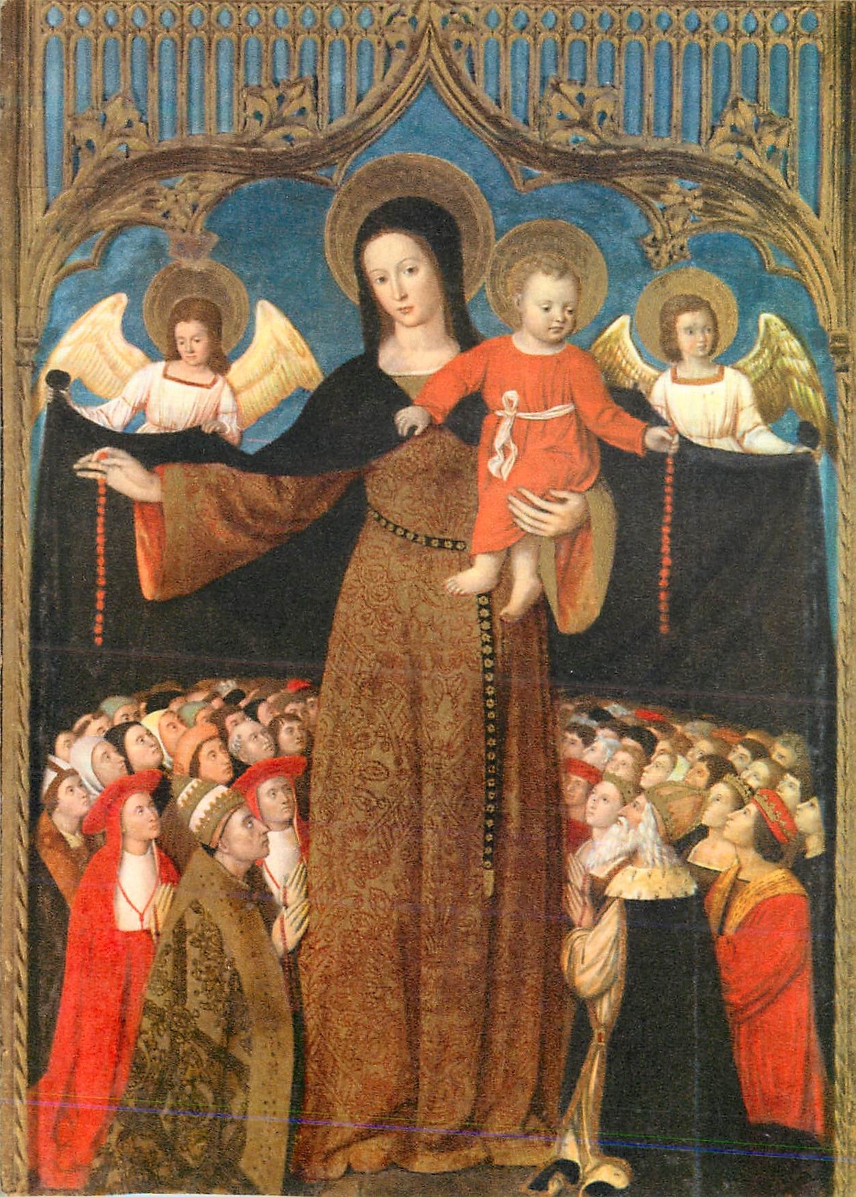 CPM Vierge du Rosaire Louis Brea Biot (A M)