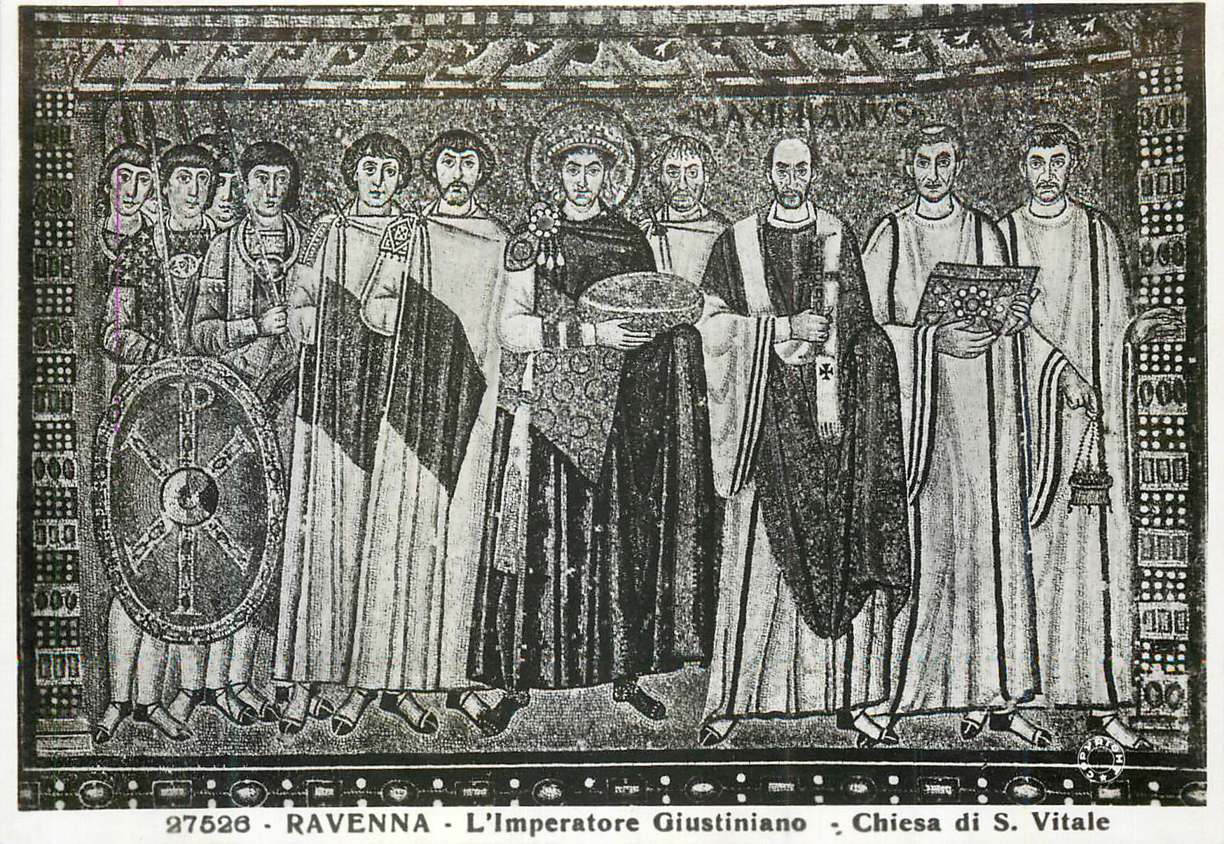 CPM Ravenna L'imperatore Giustiniano Chiesa di S Vitale