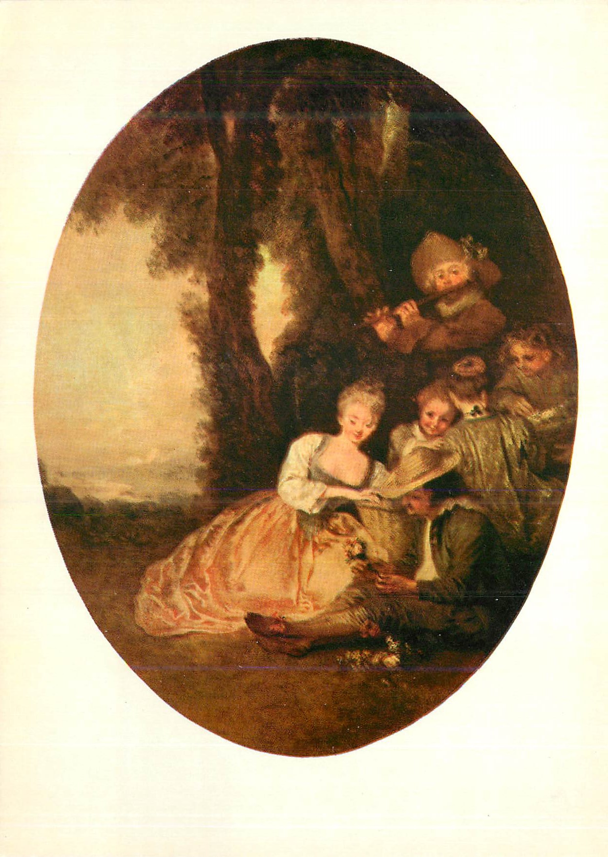 CPA Les Chefs D'Oeuvre du Musee d'Angers Antoine Watteau (1684 1721) Le Concert champetre