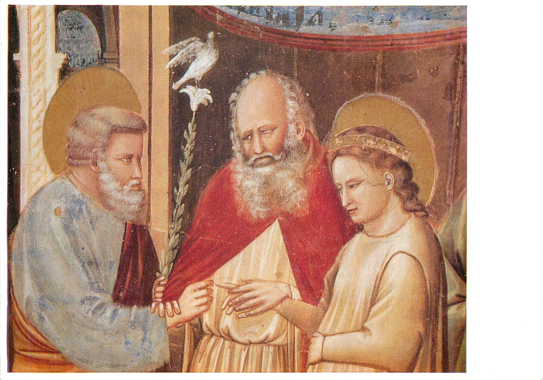 Le mariage de Marie — détail — Giotto, Cappella degli Scrovegni, Milan