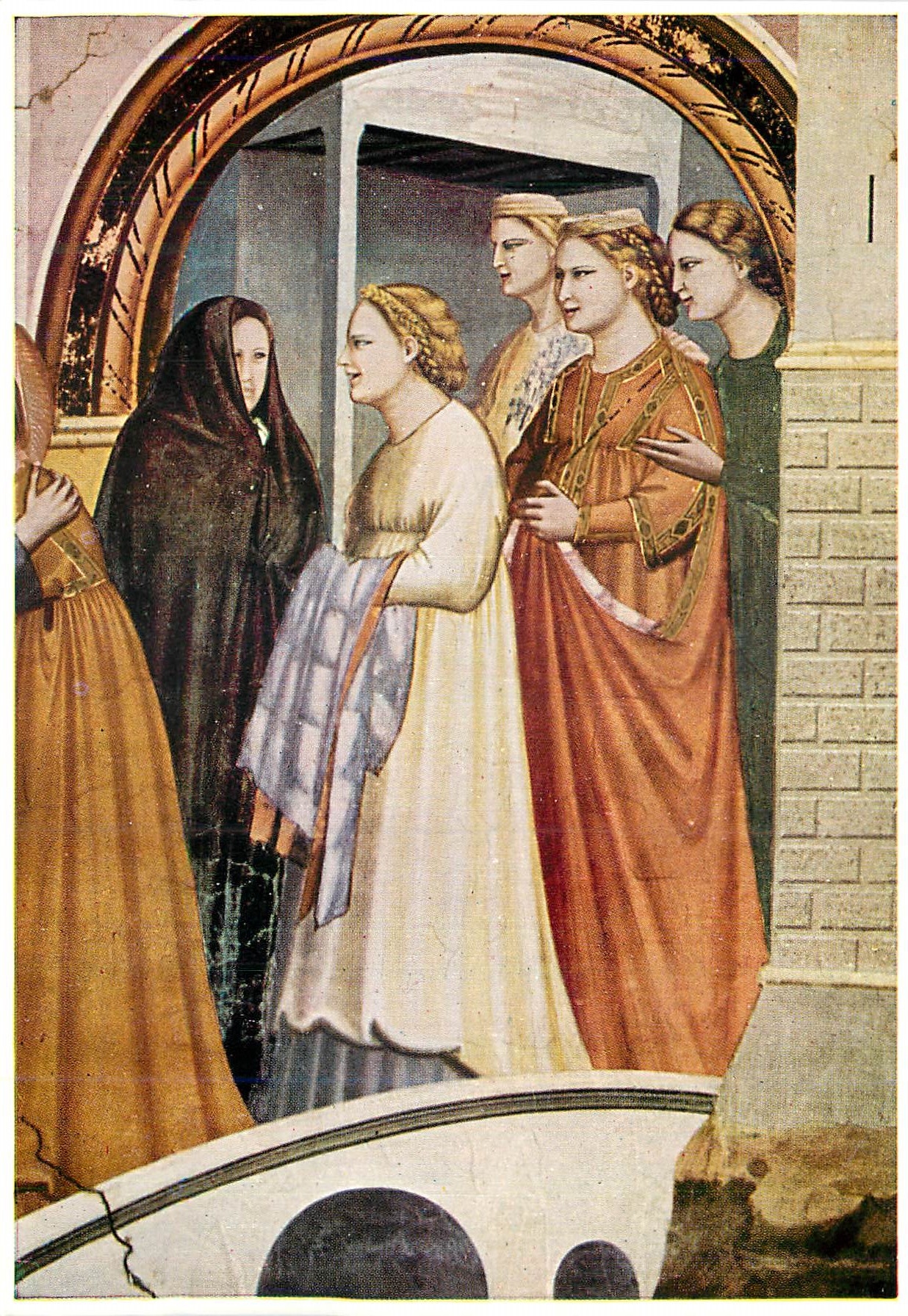 CPA Giotto Cappella deglt Scrovegni Incontro alla Porte Aurea