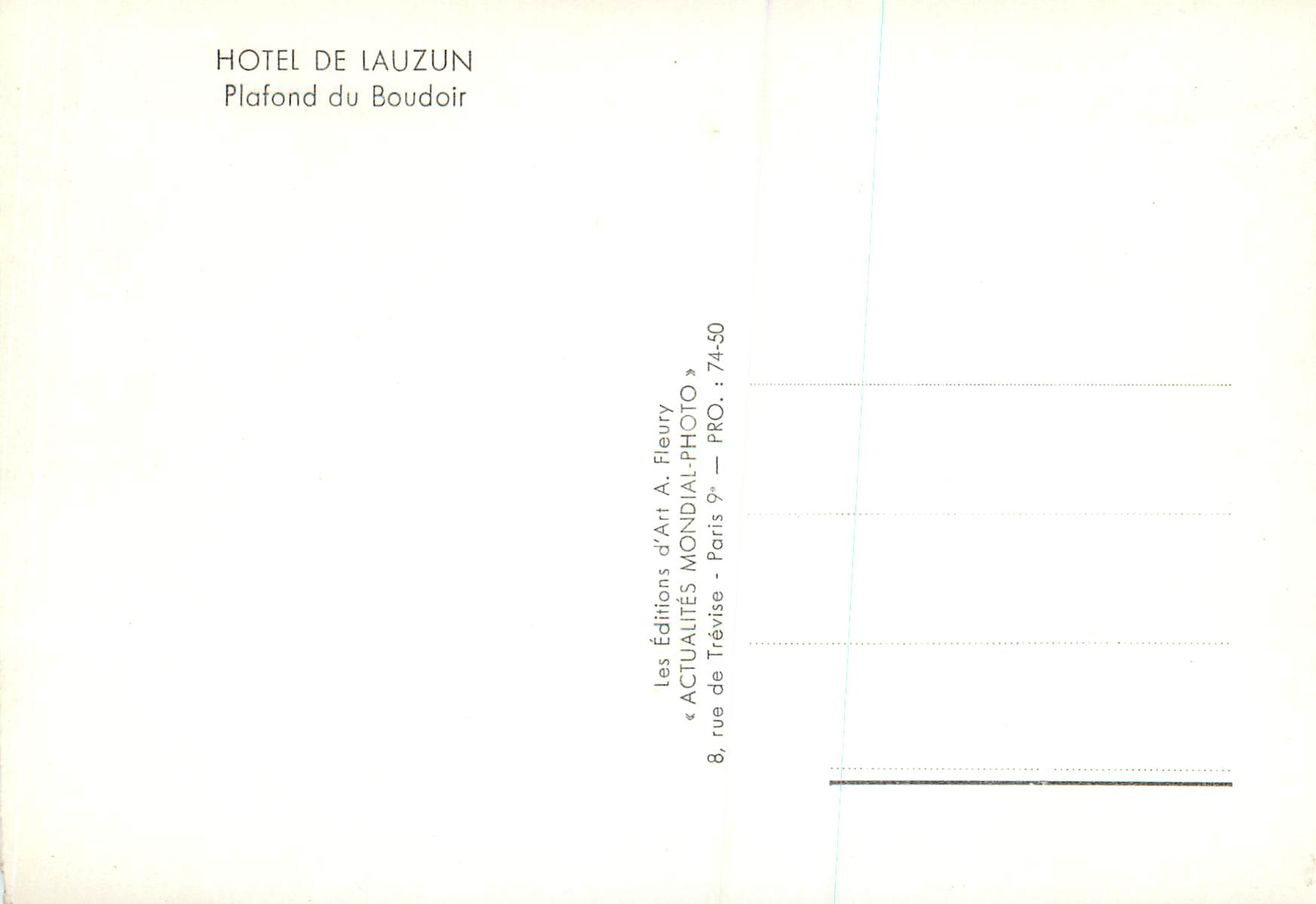 CPA Hotel Lauzun Plafond du Boudoir — Back