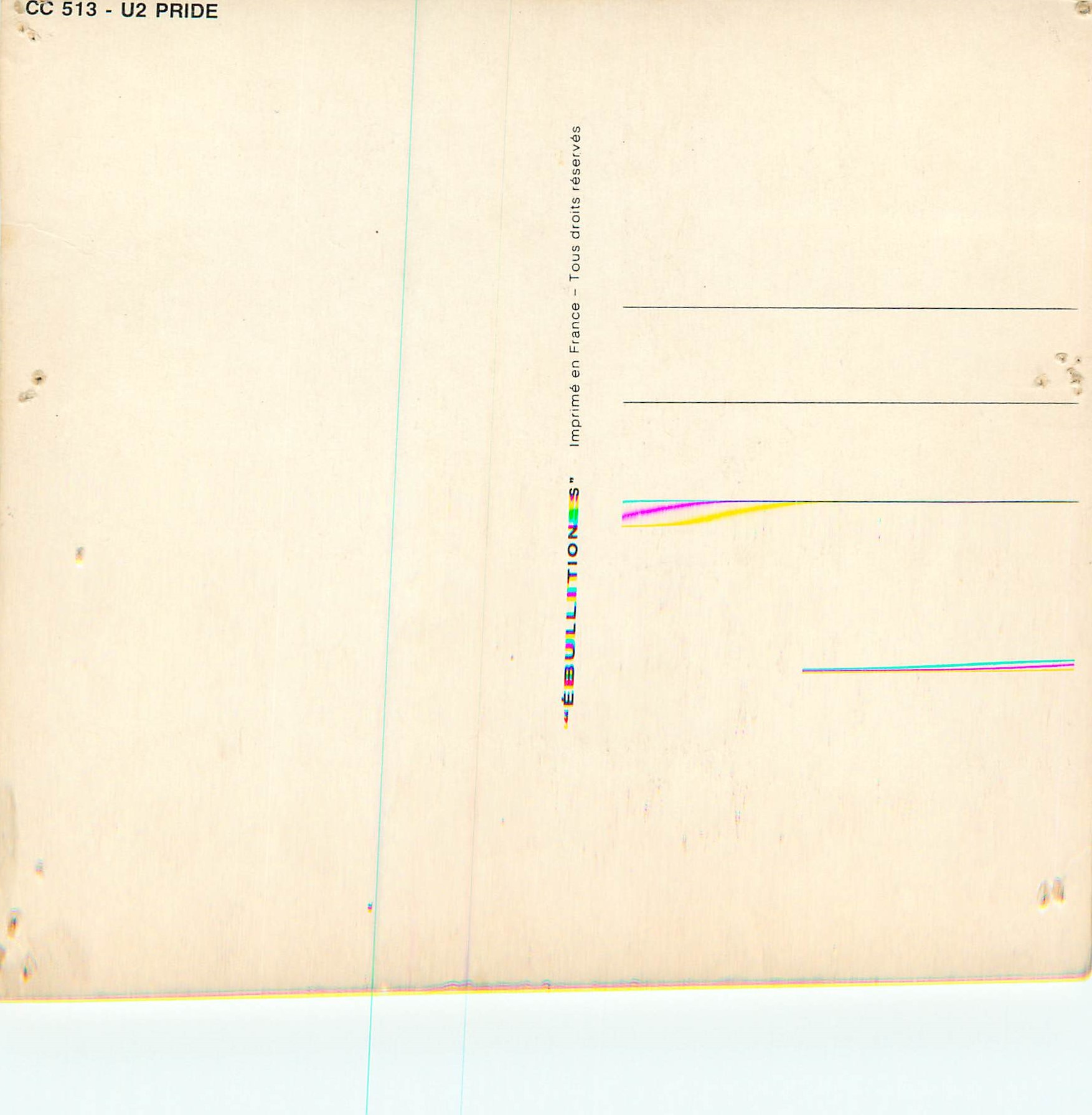 CPA U2 — Rückseite