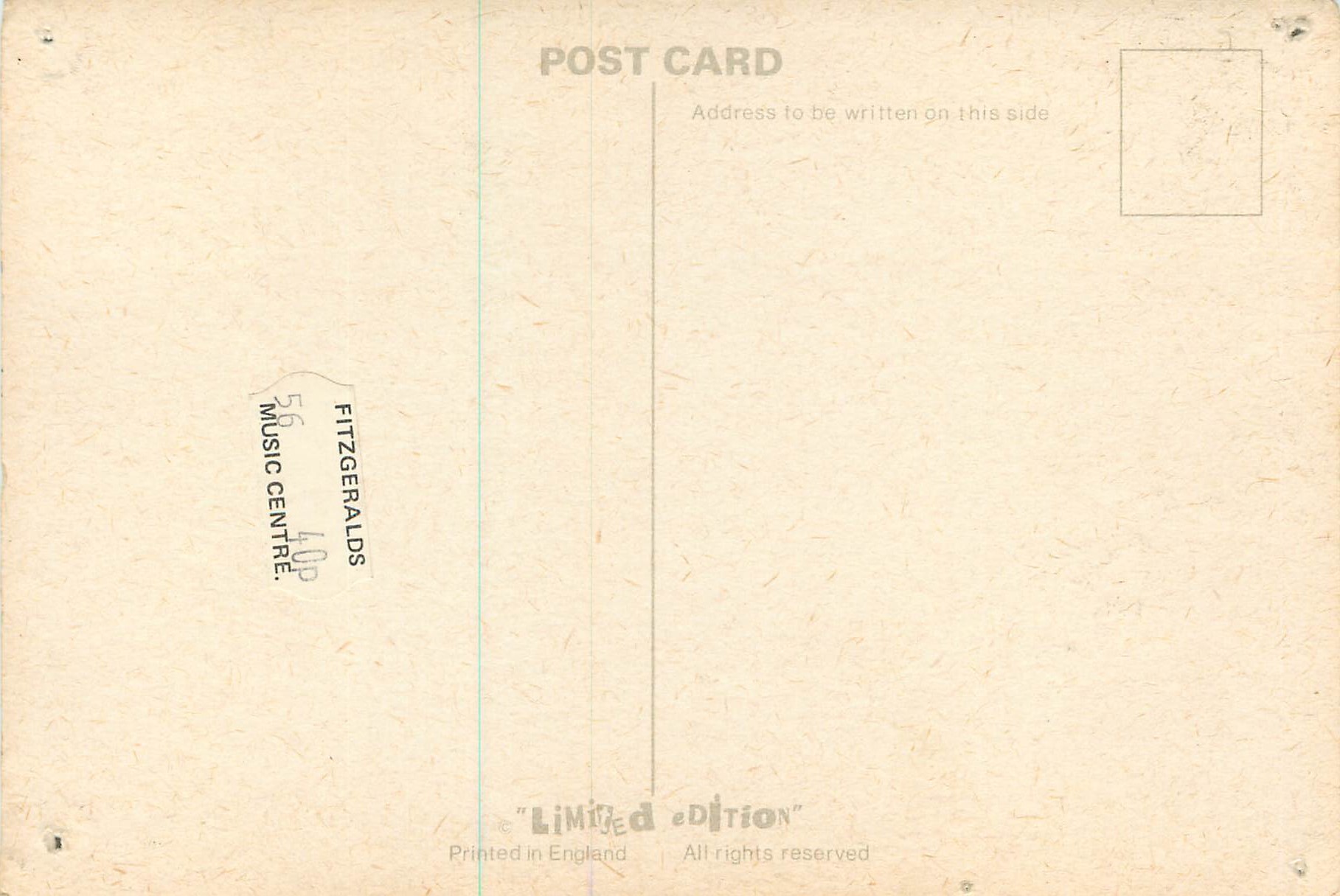 CPA U2 — Rückseite