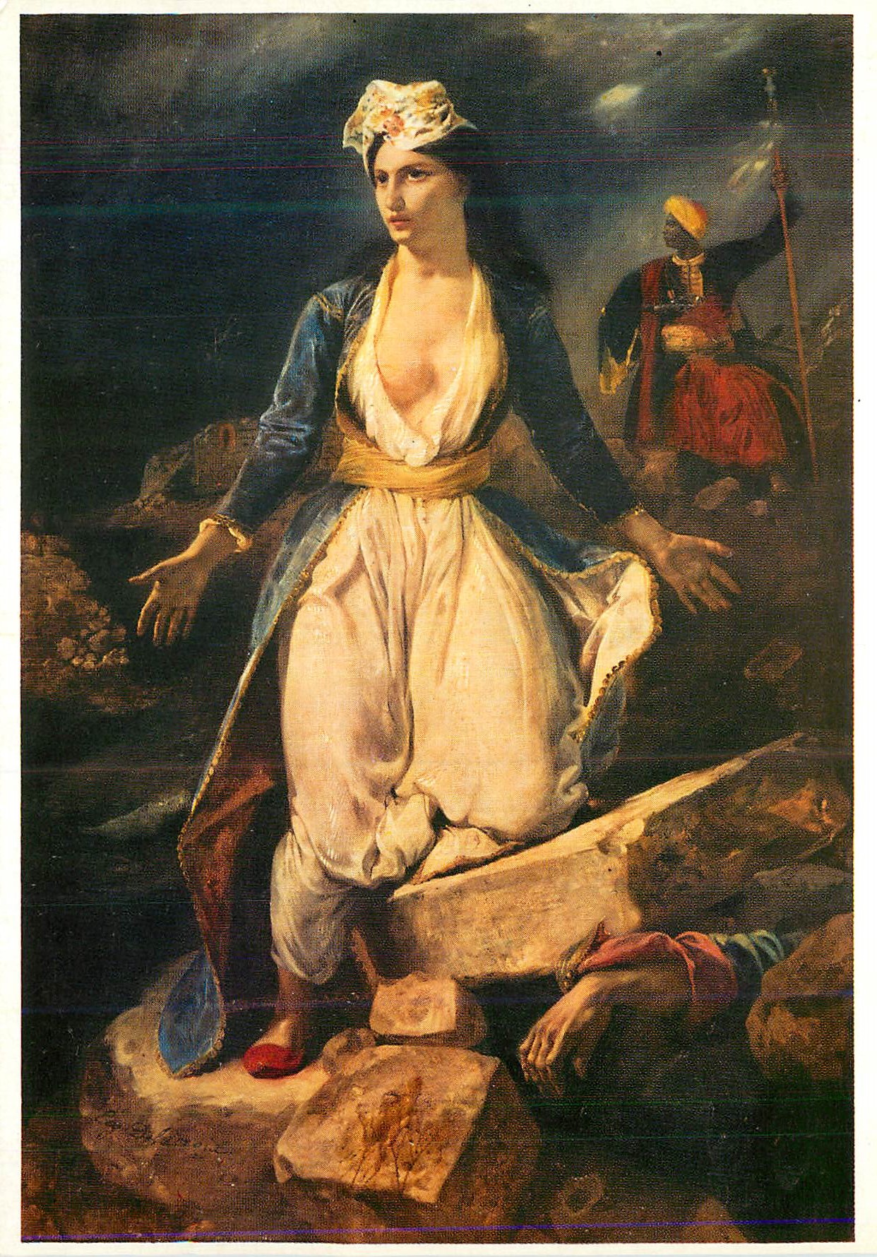 CPA Paris Grand Palais Exposition de David a Delacroix Novembre 1974 Fevrier 1975 Eugene Delacroix (1798 1863) La Grece 