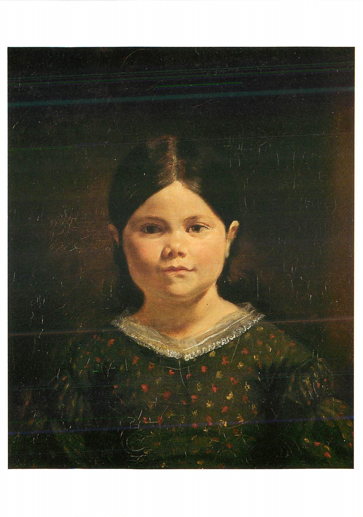CPM Eugene Delacroix (1798 1863) Portrait de Lucile Virginie Le Guillou fille de jenn le Guillou Gourvernante de Delacro