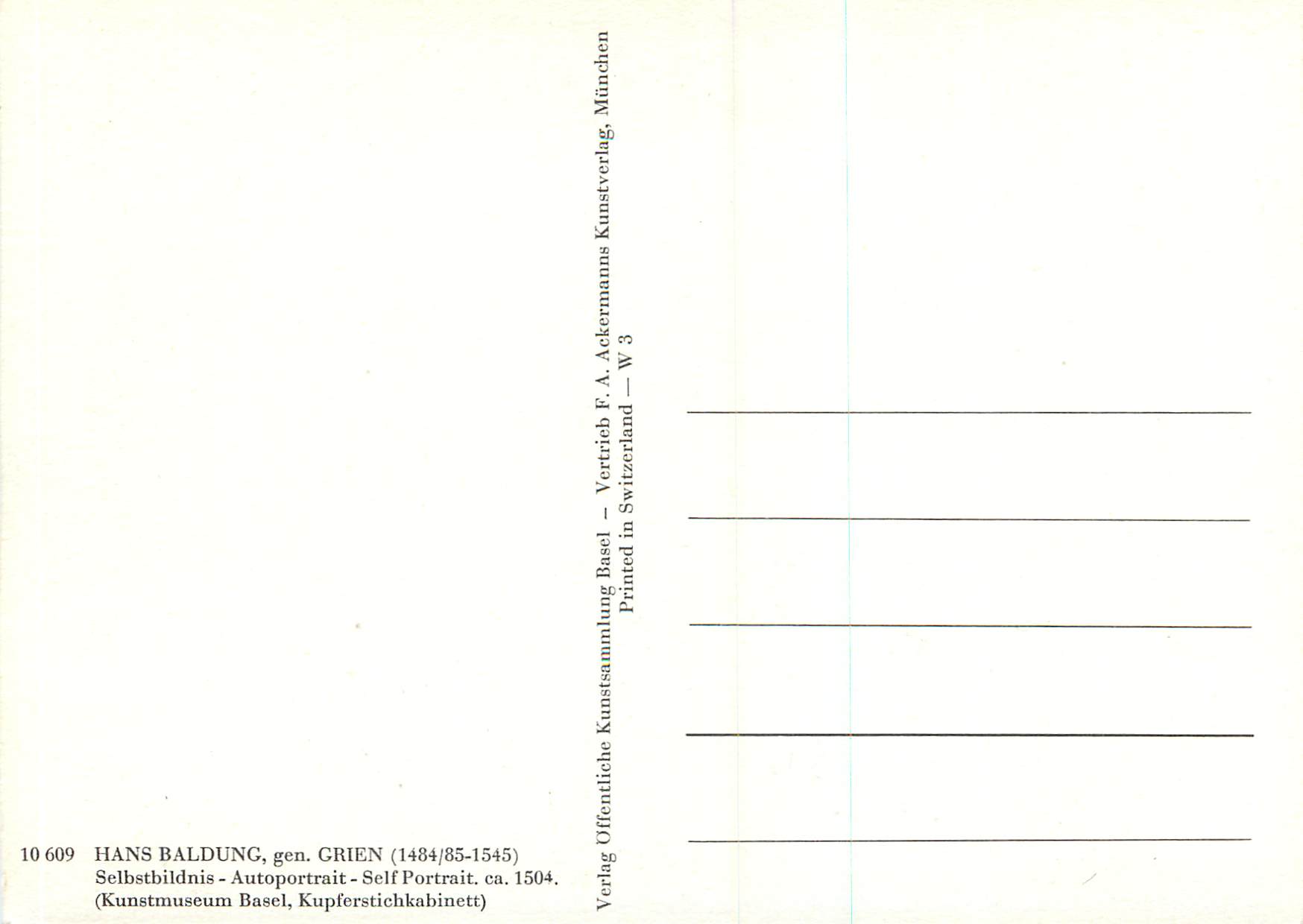 CPM Hans Baldung gen Grien (1484 1545) — Verso